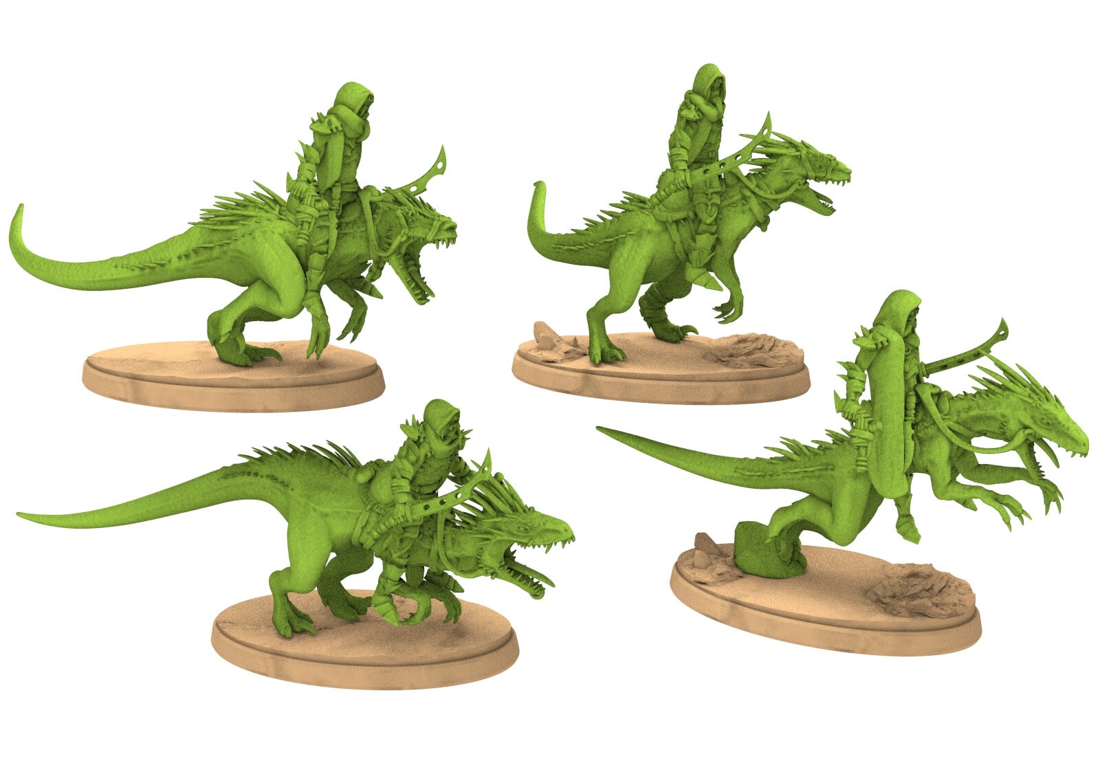Exotic Elves - Raptor riders, Lost elves on Jurassic planet, Riders of the wind