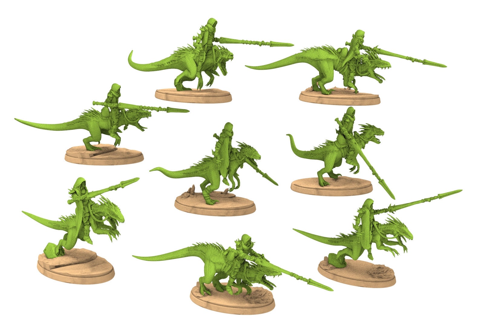 Exotic Elves - Army bundle warrior of the desert and the jungle, Lost elves on Jurassic planet