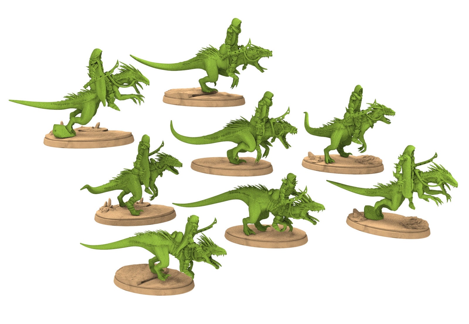 Exotic Elves - Army bundle warrior of the desert and the jungle, Lost elves on Jurassic planet