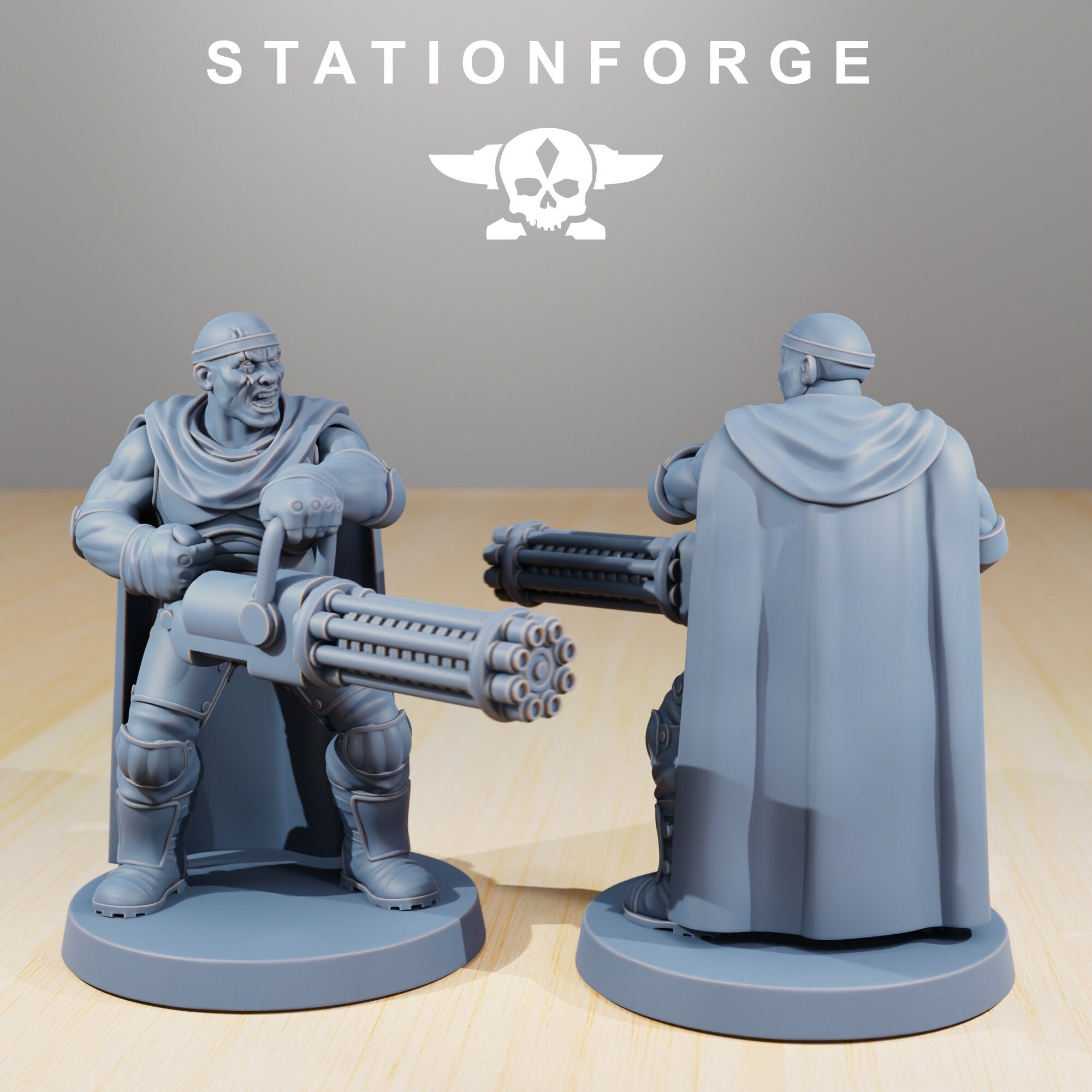 National Guard - Orkaz Hunters, mechanized infantry, post apocalyptic empire, usable for tabletop wargame.