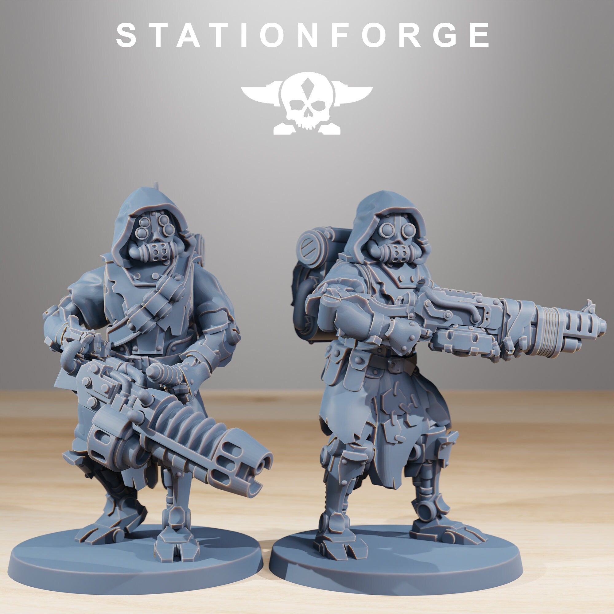 Scavenger Rangers Builder Kit, mechanized infantry, post apocalyptic empire, usable for tabletop wargame.