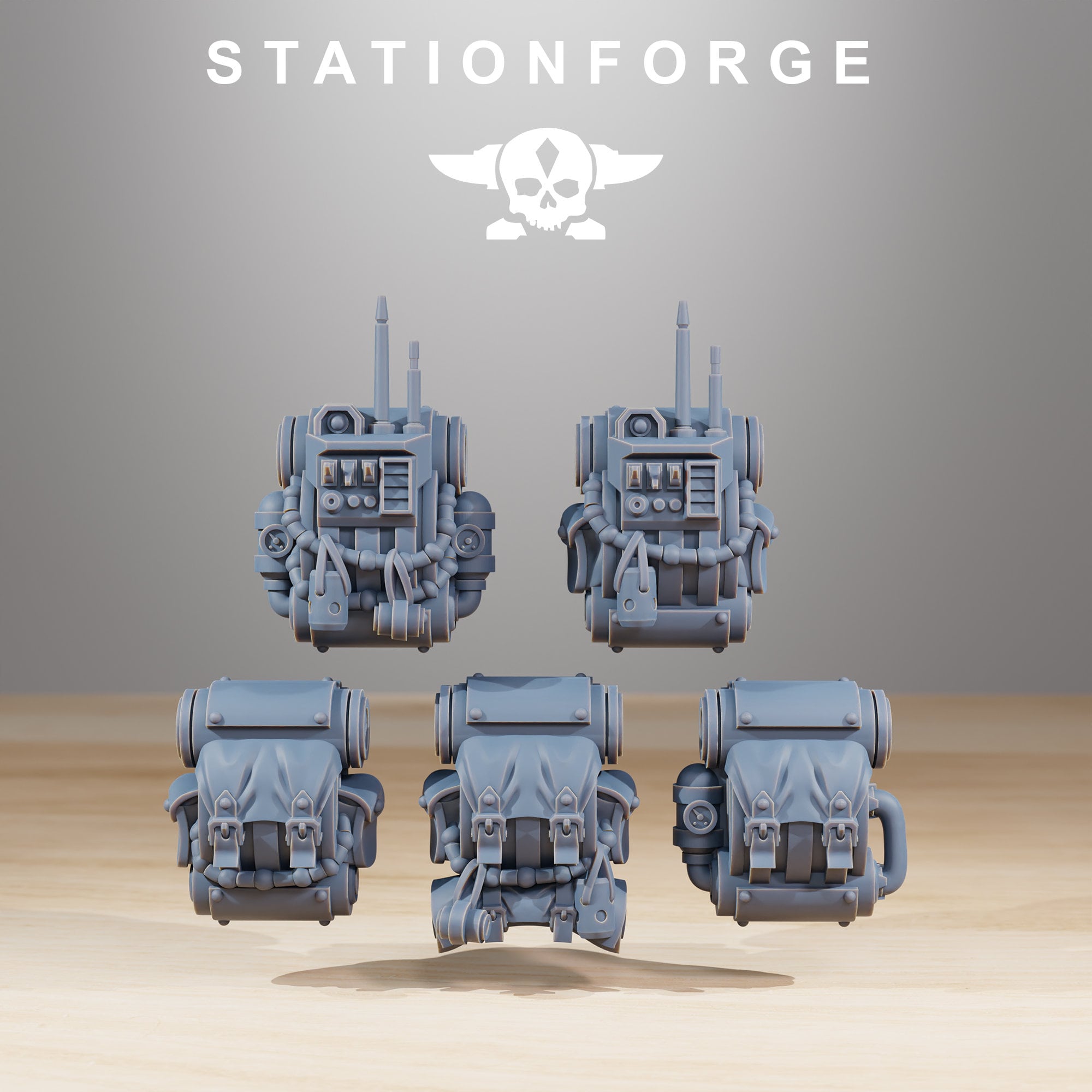 Scavenger Rangers Builder Kit, mechanized infantry, post apocalyptic empire, usable for tabletop wargame.