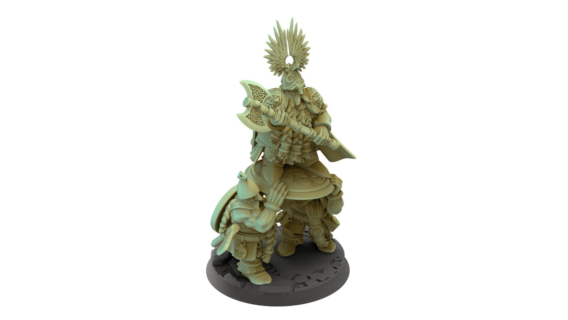 Dwarves - King Ulric on shield, Keeper of the Deep Mountains