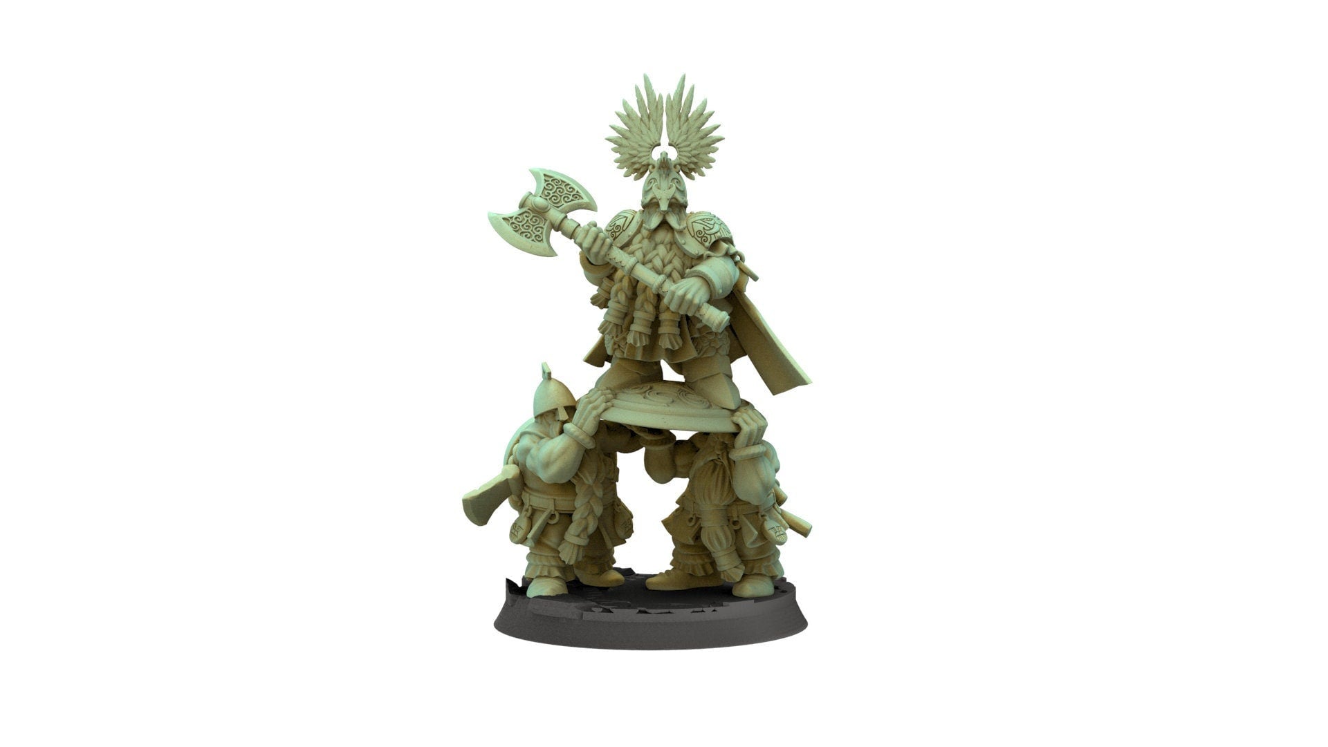 Dwarves - King Ulric on shield, Keeper of the Deep Mountains