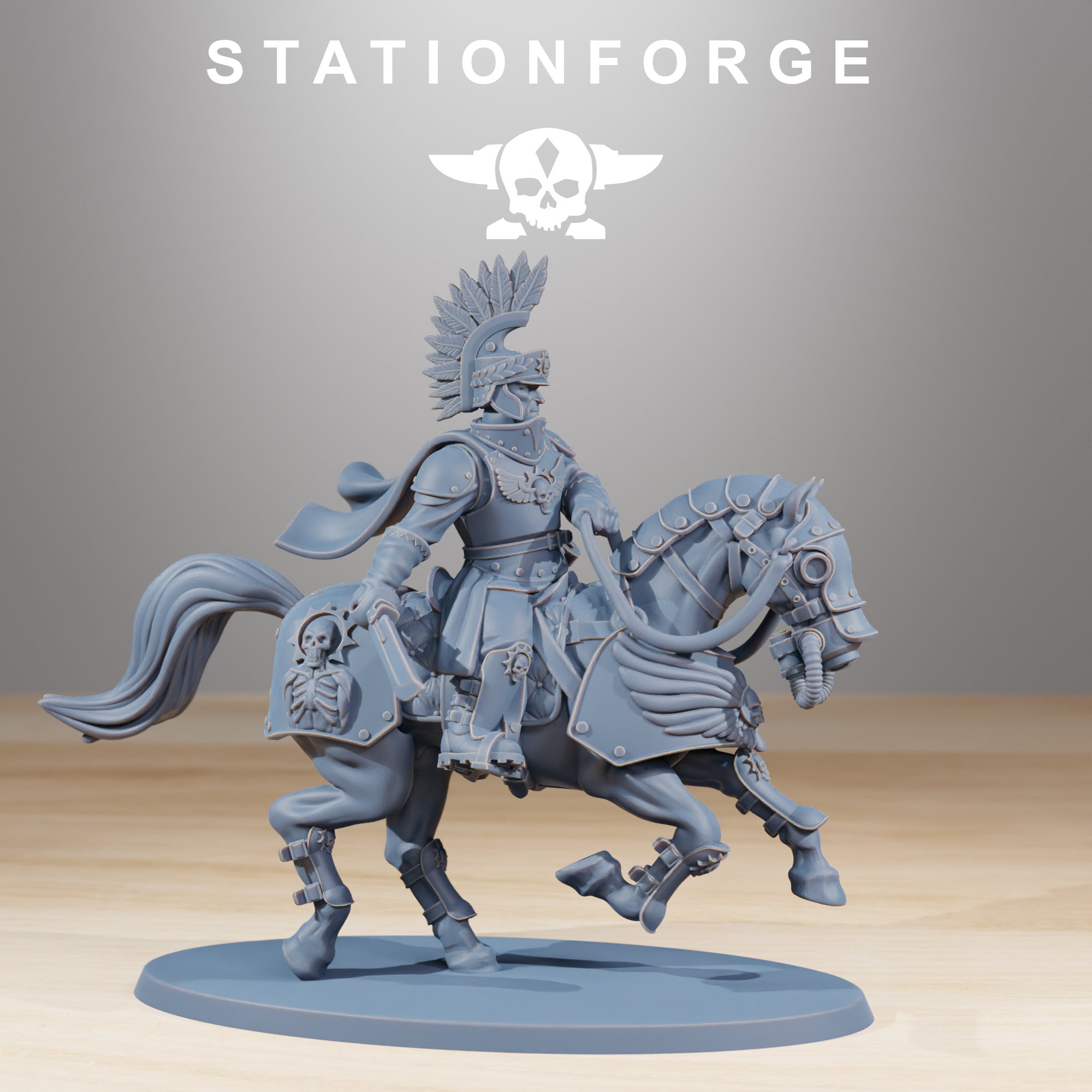 Grimguard - Banner guard, empire post apocalyptique, utilisable pour tabletop wargame.