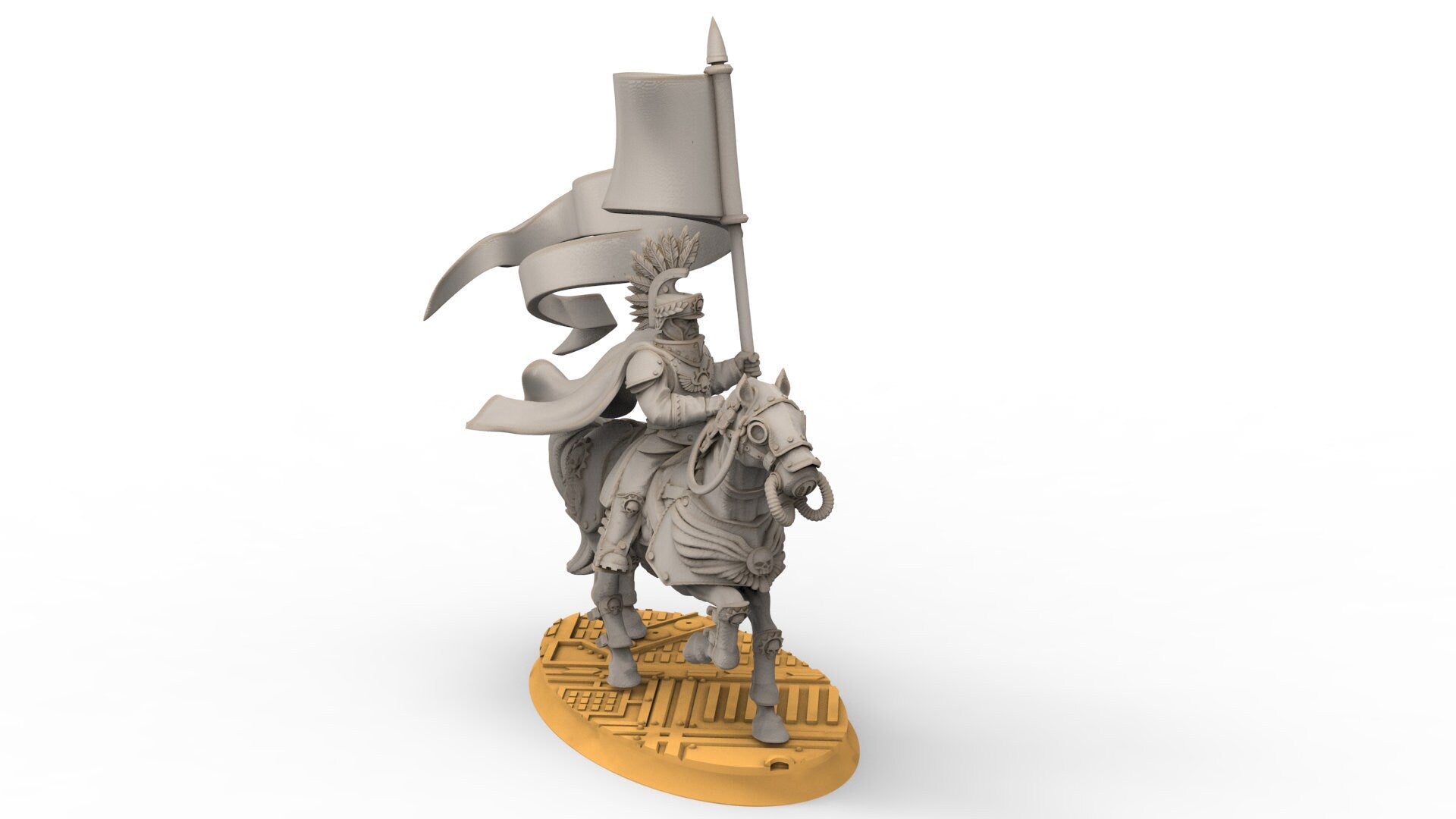 Grimguard - Lord Commander, empire post apocalyptique, utilisable pour tabletop wargame.