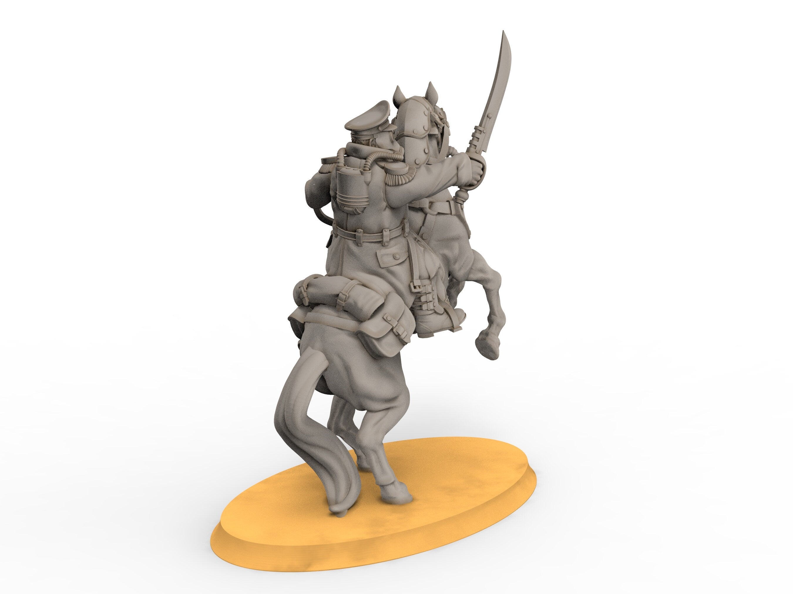 Grimguard - Cavalry with Spears, empire post apocalyptique, utilisable pour tabletop wargame.