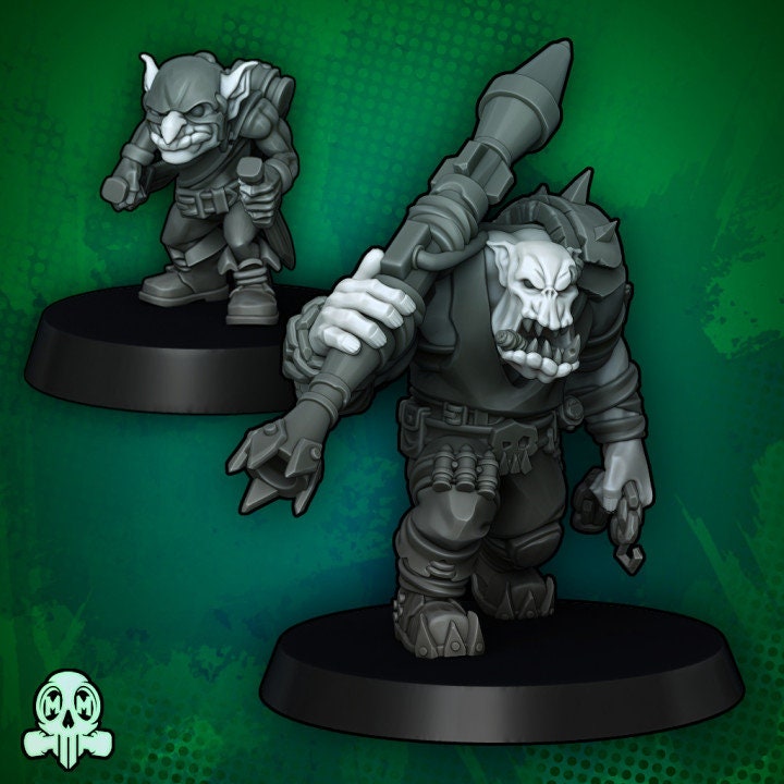 Green Skin - Orc Boss Rocket Commando