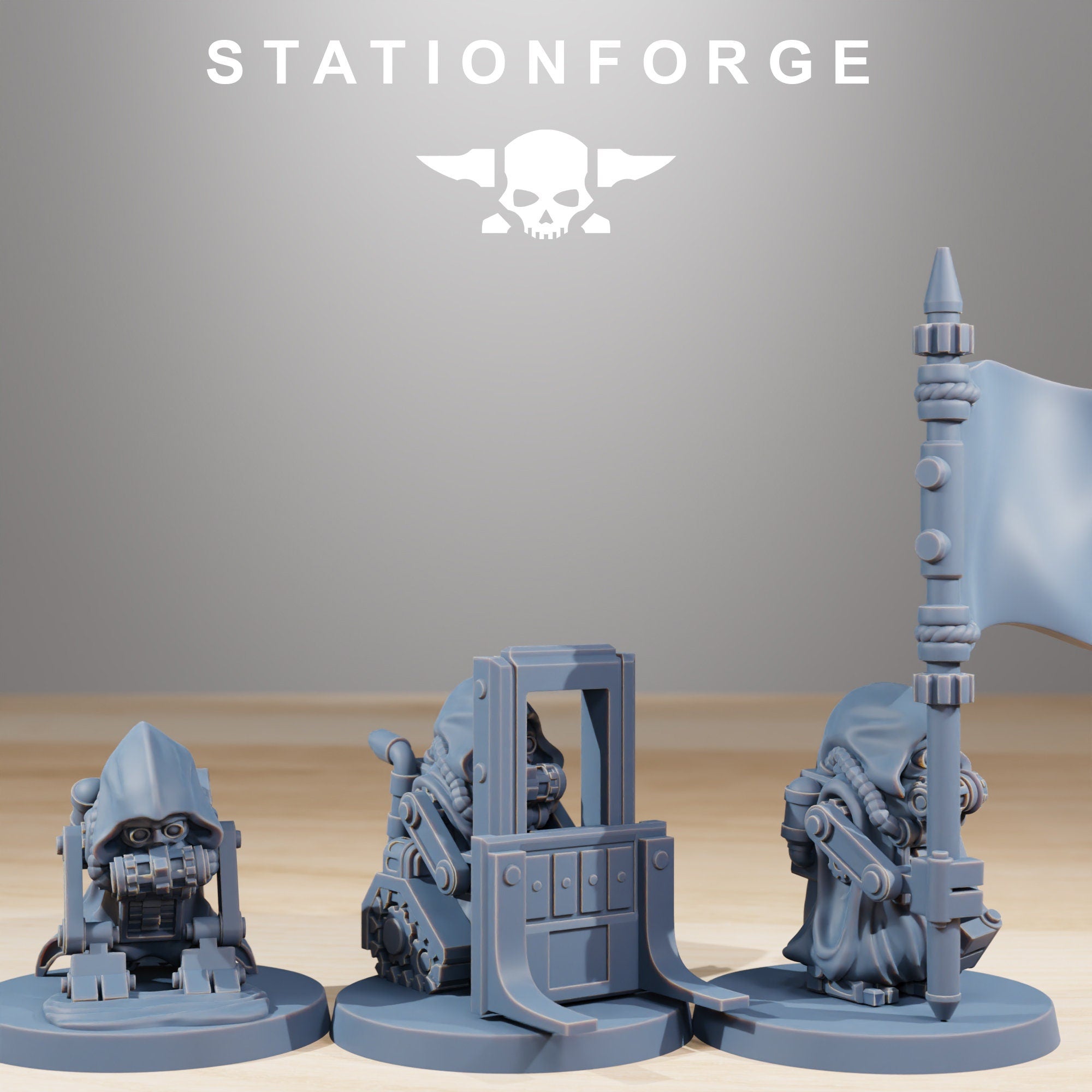 Scavenger Bobby Gang, infanterie mécanisée, empire post apocalyptique, utilisable pour tabletop wargame.