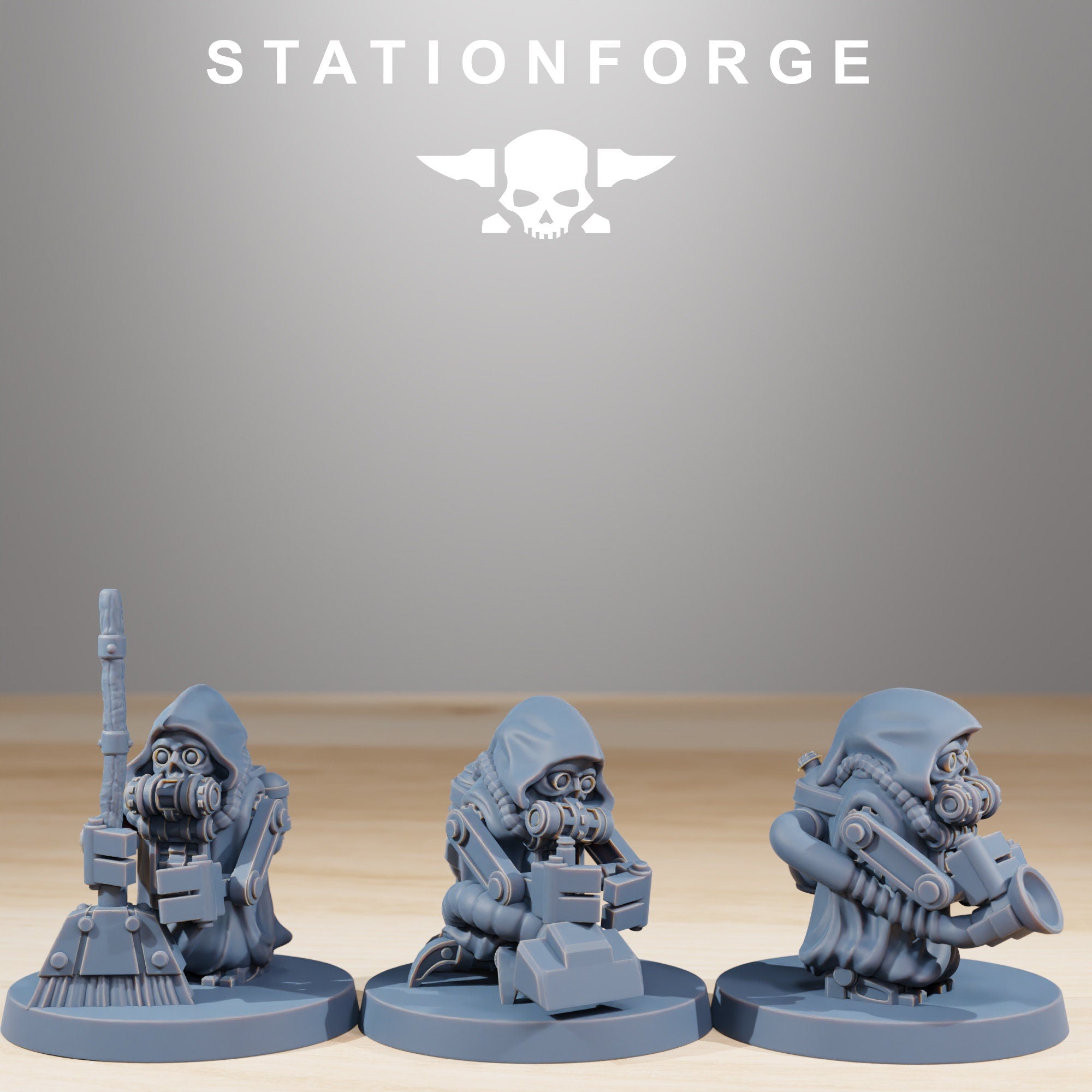 Scavenger Bobby Gang, infanterie mécanisée, empire post apocalyptique, utilisable pour tabletop wargame.