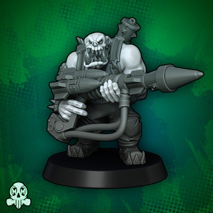 Green Skin - Orc Boss Rocket Commando