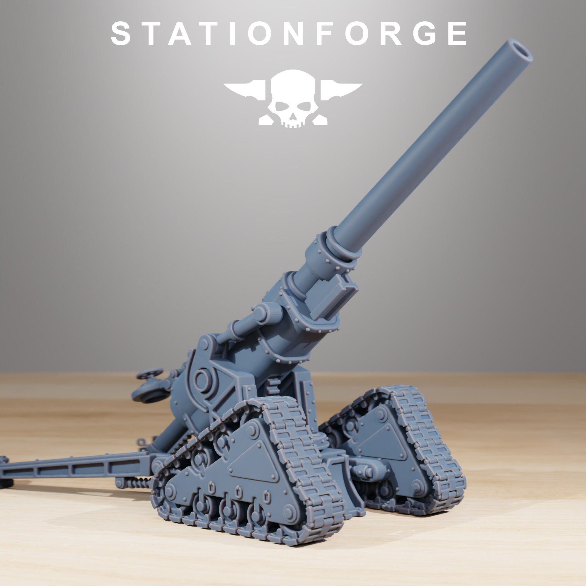 Grimguard - Heavy Artillery, mechanized infantry, post apocalyptic empire, Onager, usable for tabletop wargame.