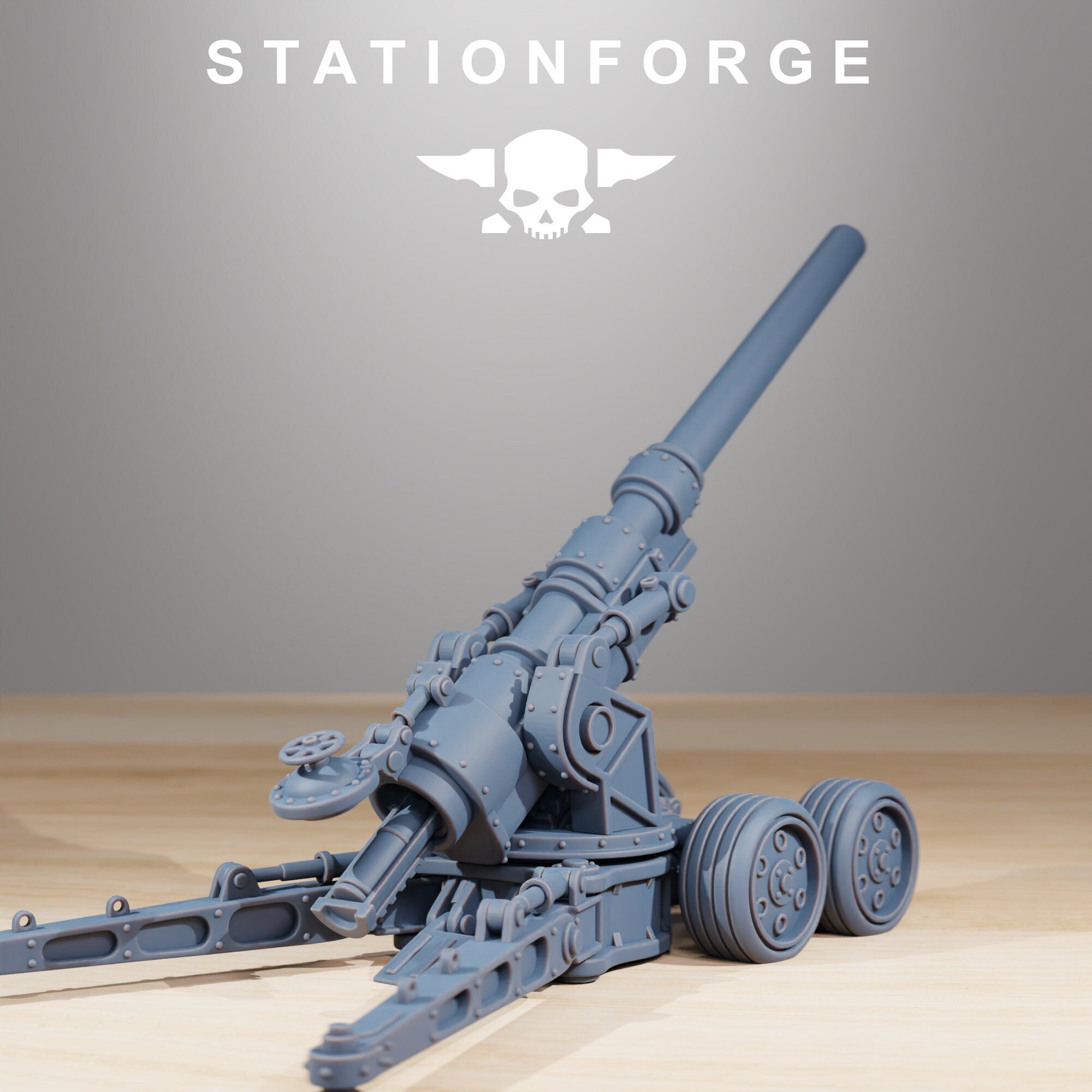 Grimguard - Heavy Artillery, mechanized infantry, post apocalyptic empire, Onager, usable for tabletop wargame.