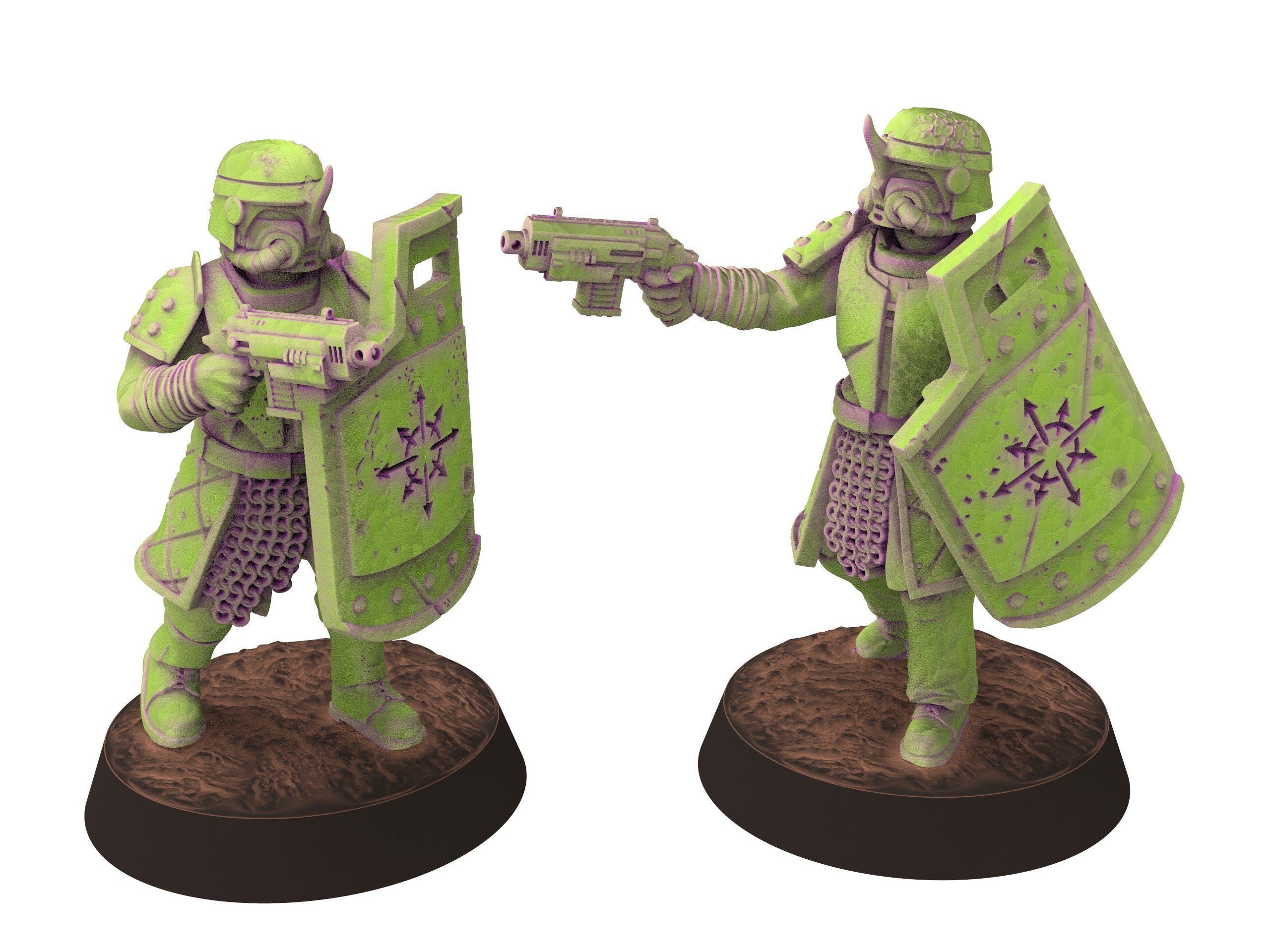 Harbingers of darkness - Factions Chaos gods Head Helmet Bit Conversion - Siege of Vos-Phorax, Quartermaster3D tabletop wargame modular