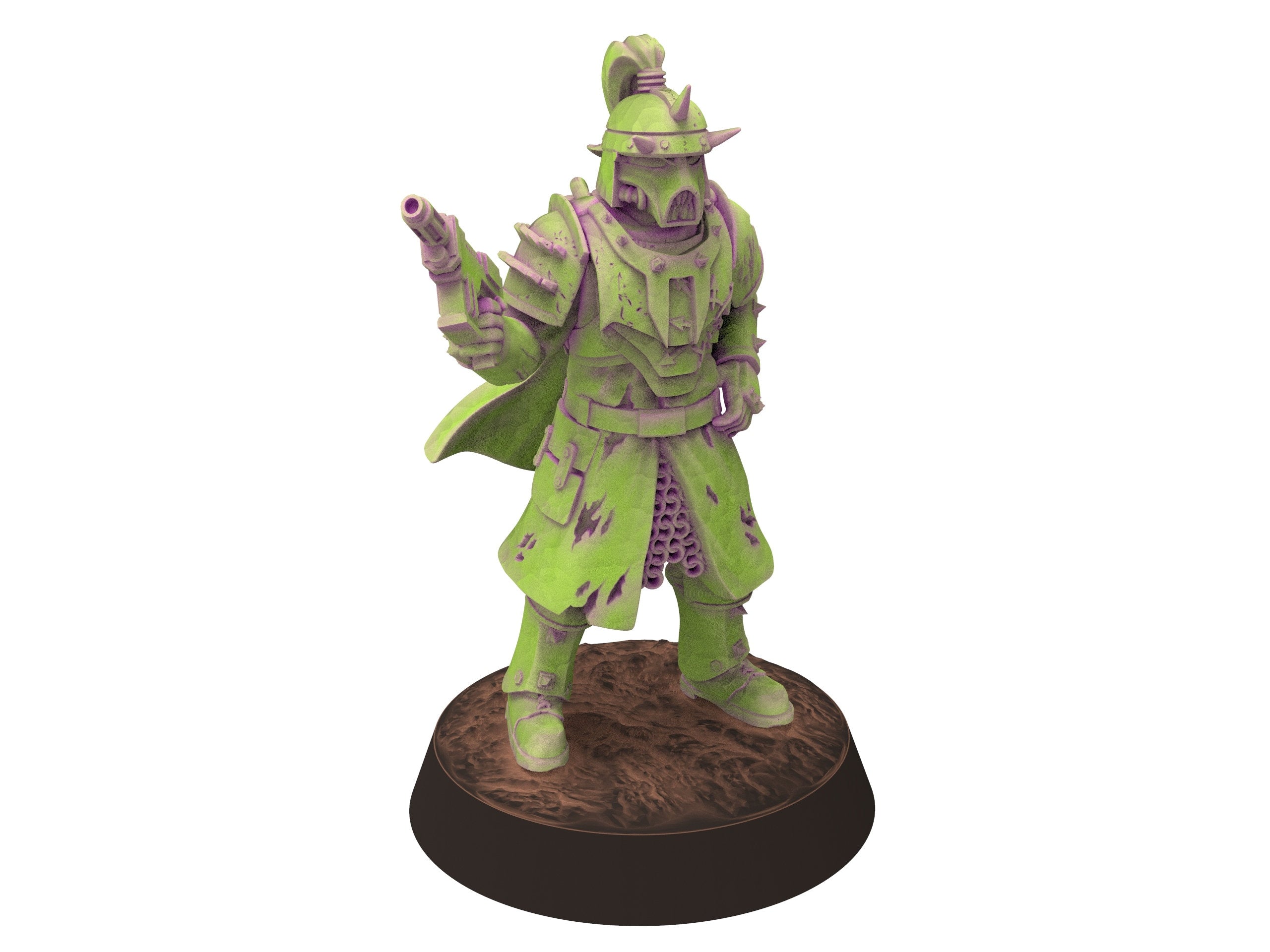 Harbingers of darkness -  Officer Commissioner V5 Heretic Cultist of Chaos - Siege of Vos-Phorax, Quartermaster3D wargame modular miniatures
