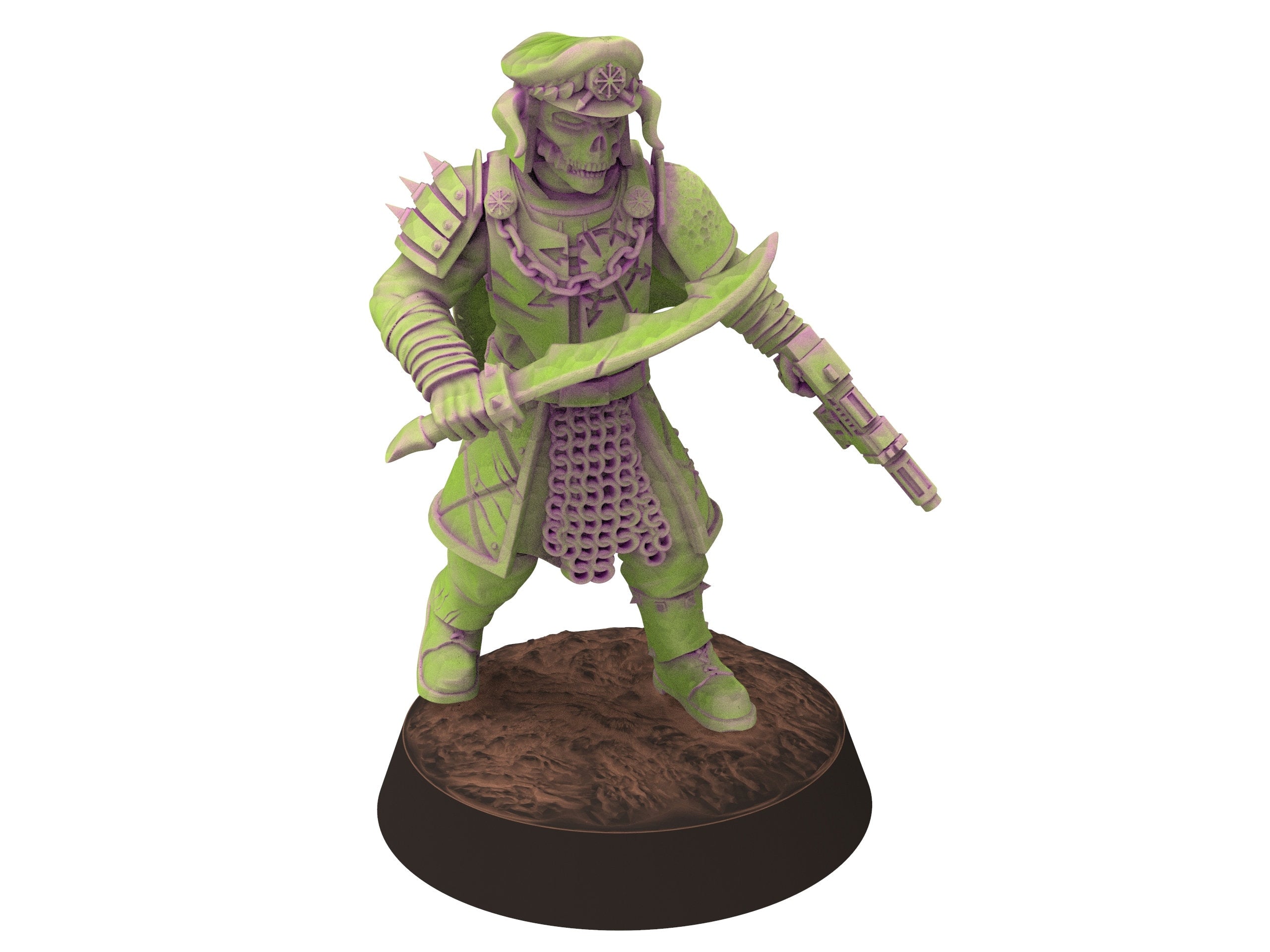 Harbingers of darkness -  Officer Commissioner V3 Heretic Cultist of Chaos - Siege of Vos-Phorax, Quartermaster3D wargame modular miniatures