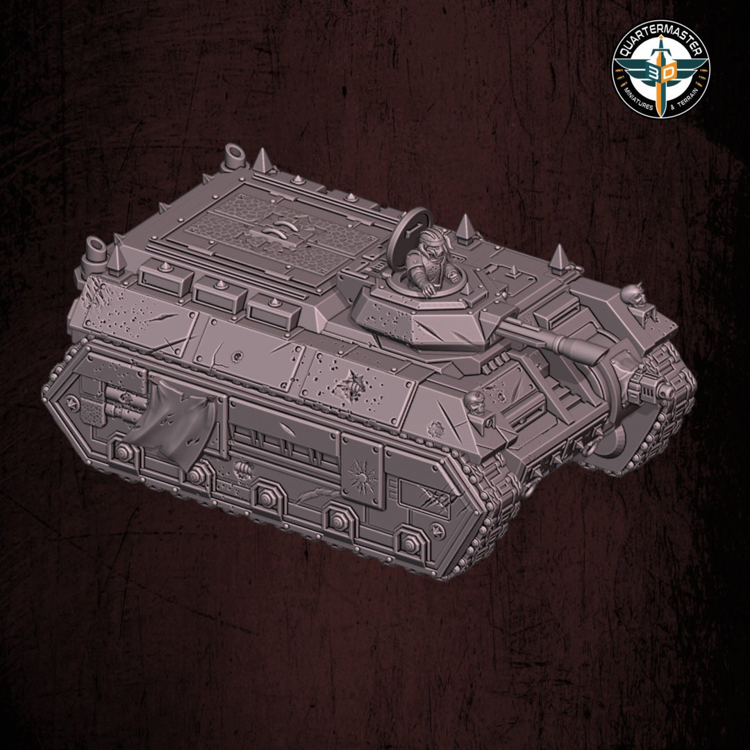 Harbingers of darkness -  Gremlin IFV Heretic Cultist Renegade Armored - Siege of Vos-Phorax, Quartermaster3D wargame modular miniatures