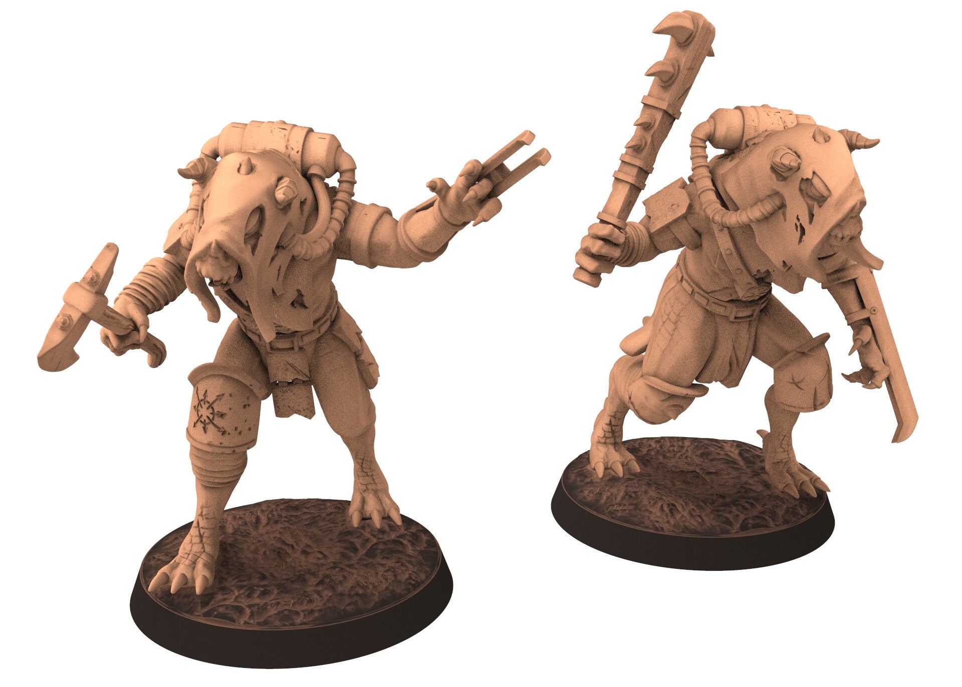 Harbingers of darkness -  Corrupt Phoraxian Devils Deamons of Chaos melee - Siege of Vos-Phorax, Quartermaster3D wargame modular miniatures