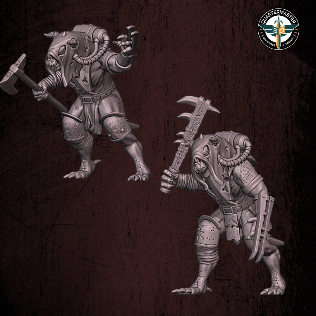 Harbingers of darkness -  Corrupt Phoraxian Devils Deamons of Chaos melee - Siege of Vos-Phorax, Quartermaster3D wargame modular miniatures