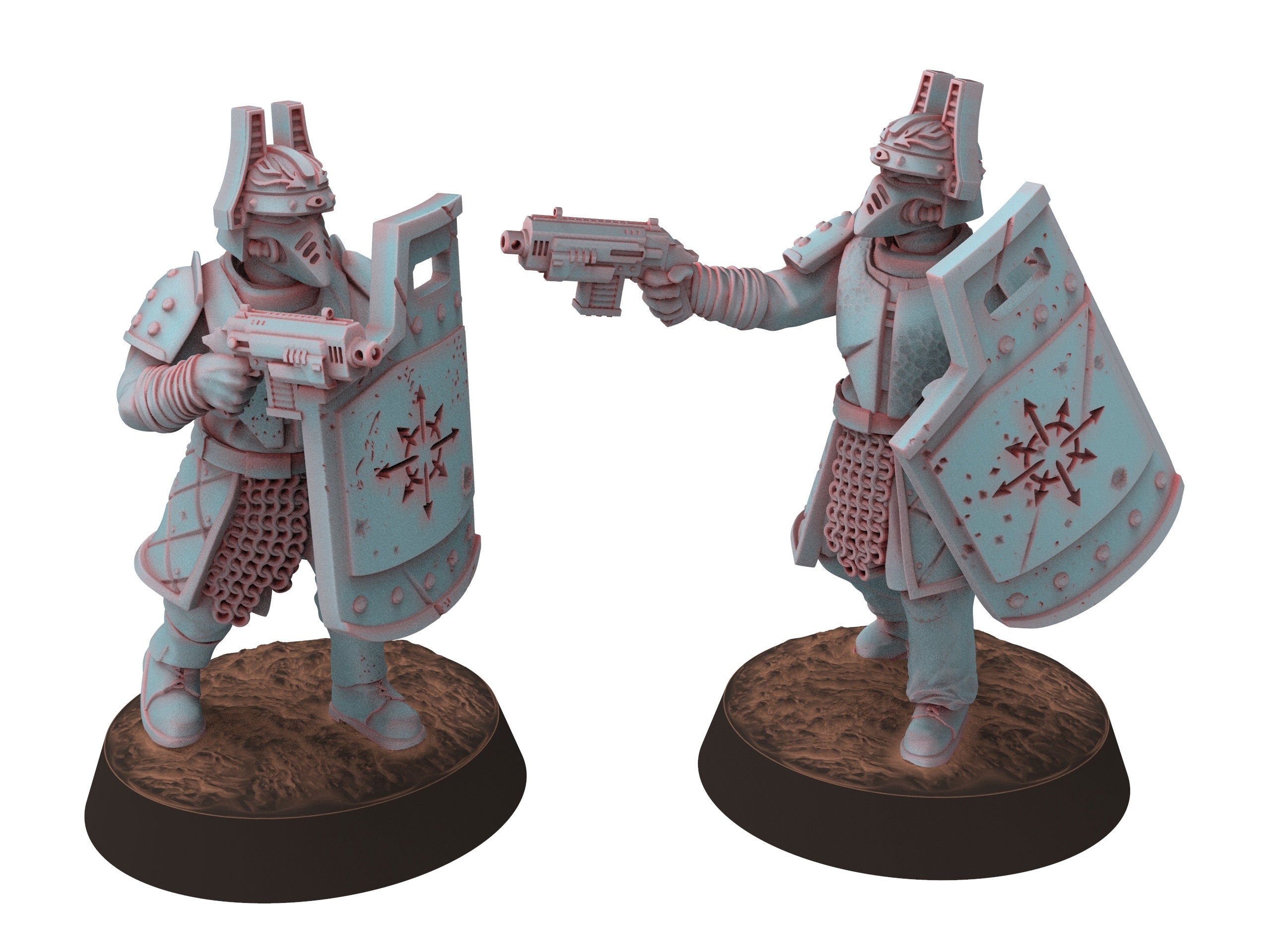 Harbingers of darkness - Factions Chaos gods Head Helmet Bit Conversion - Siege of Vos-Phorax, Quartermaster3D tabletop wargame modular
