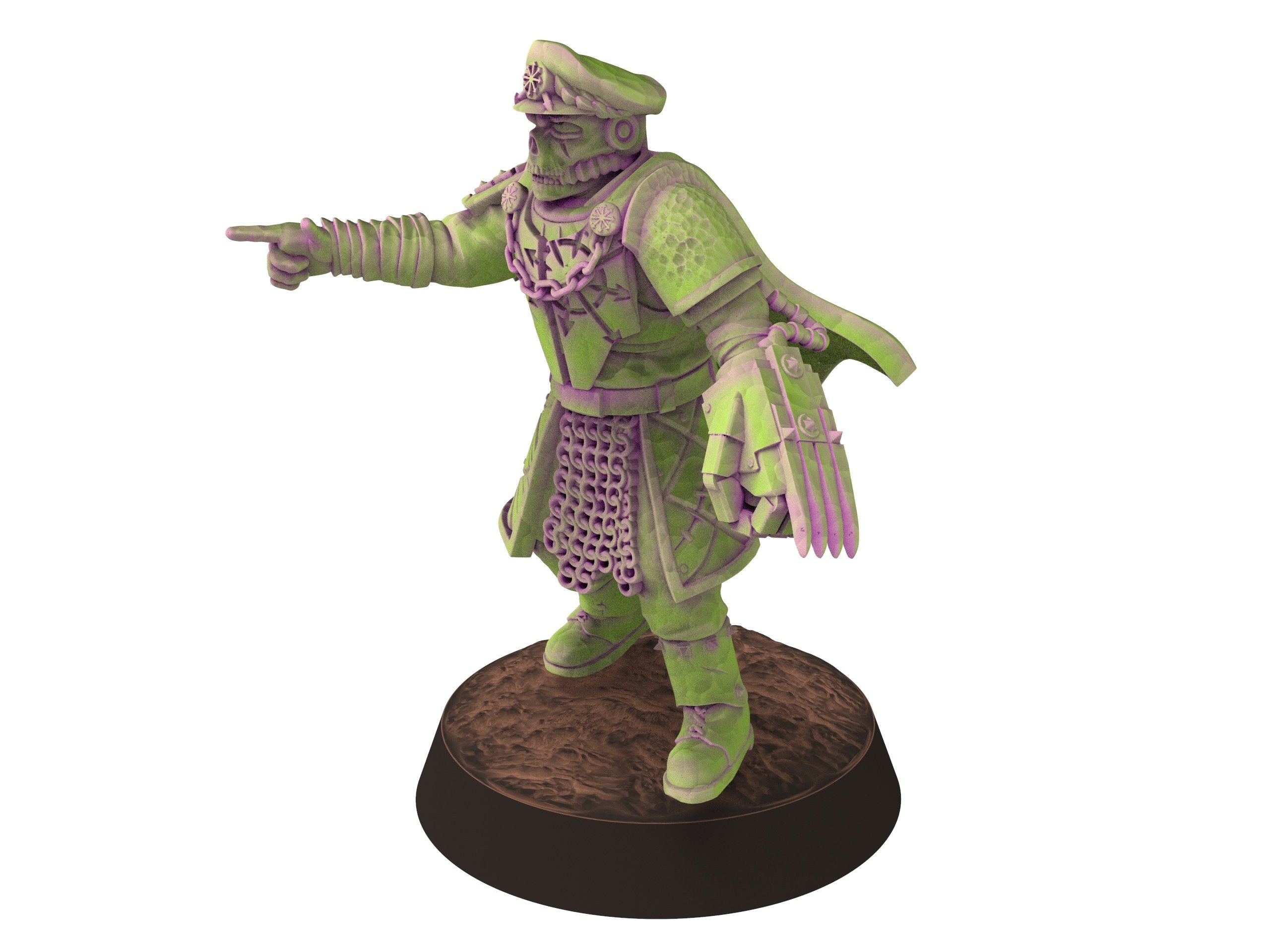 Harbingers of darkness -  Officer Commissioner V5 Heretic Cultist of Chaos - Siege of Vos-Phorax, Quartermaster3D wargame modular miniatures