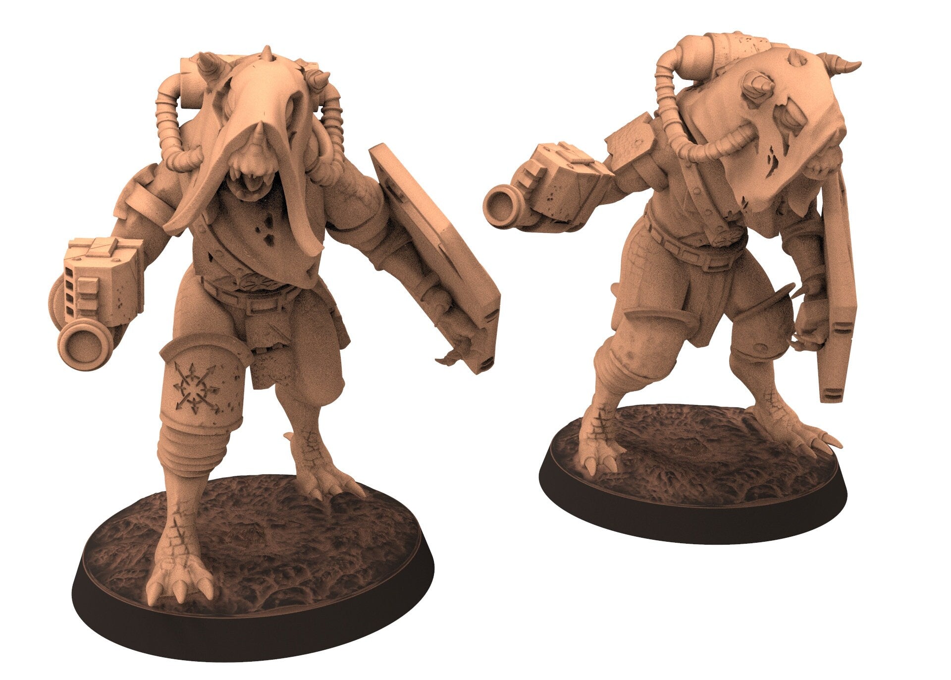 Harbingers of darkness -  Corrupt Phoraxian Devils Deamons of Chaos melee - Siege of Vos-Phorax, Quartermaster3D wargame modular miniatures