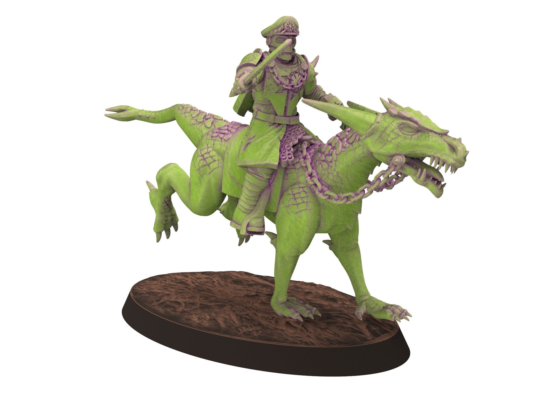 Harbingers of darkness -  Heretic Cultist Lezard riders - Cavalry raiders - Siege of Vos-Phorax, Quartermaster3D wargame modular miniatures
