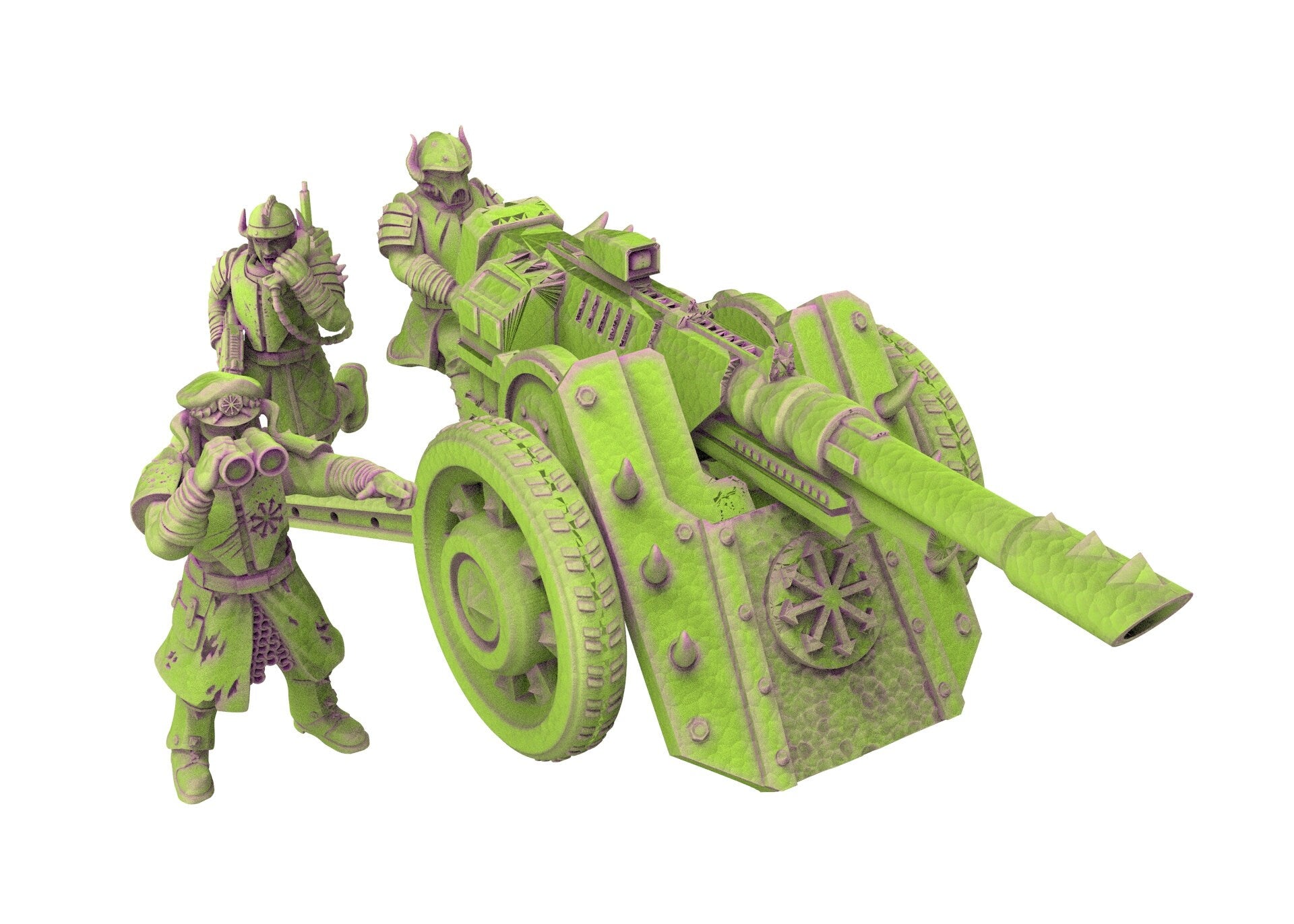 Harbingers of darkness -  Heretic Cultist Heavy Missile launcher - Artillery - Siege of Vos-Phorax, Quartermaster3D modular miniatures