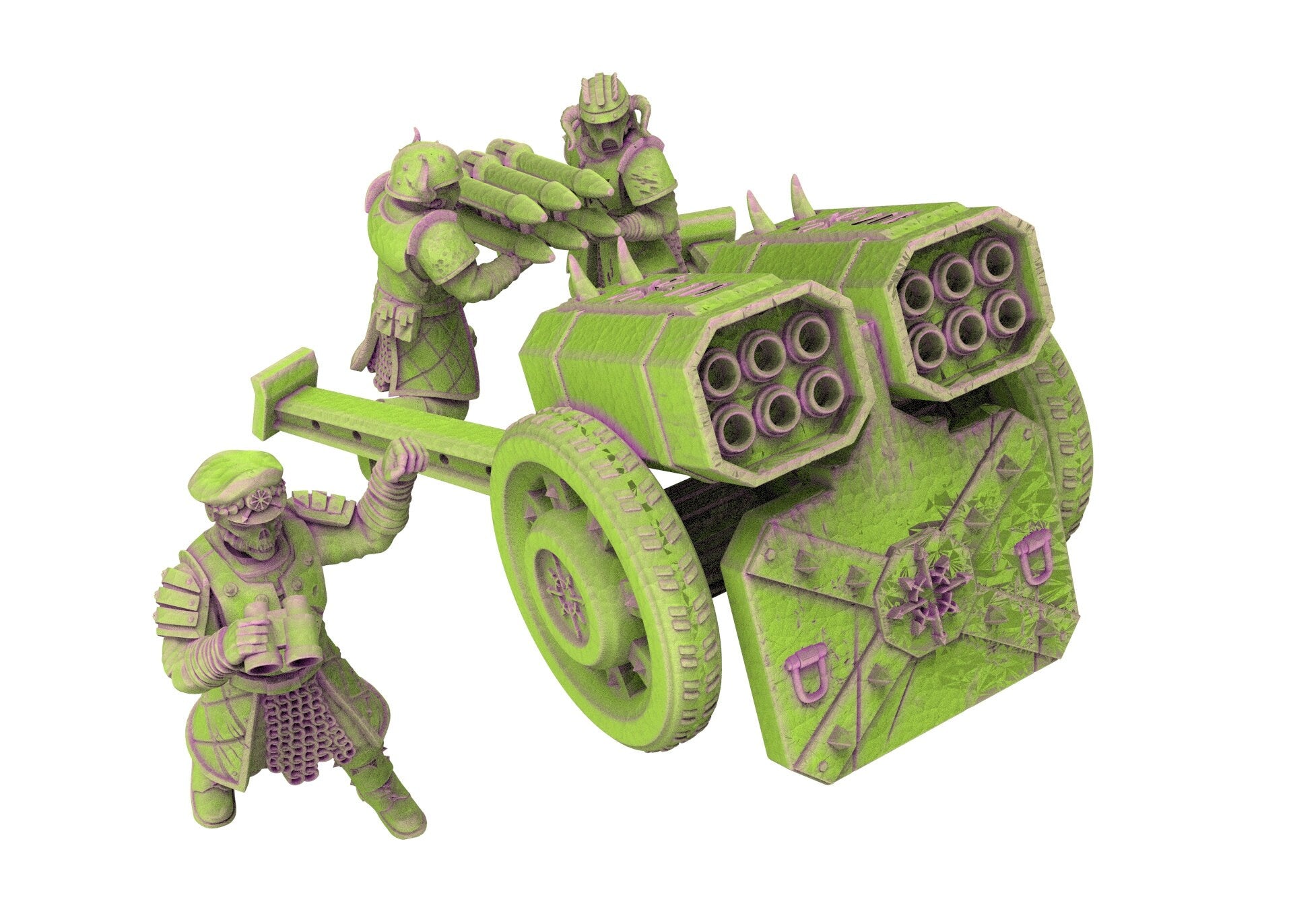 Harbingers of darkness -  Heretic Cultist Heavy Canon - Artillery - Siege of Vos-Phorax, Quartermaster3D wargame modular miniatures