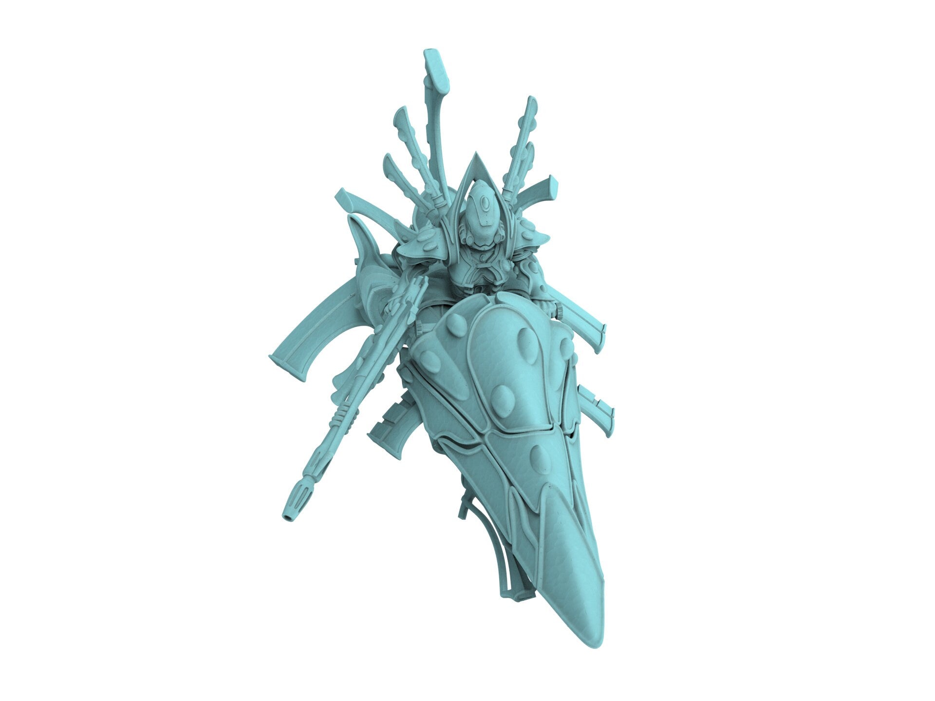 Space Elves - Bone Commander on Jetbike