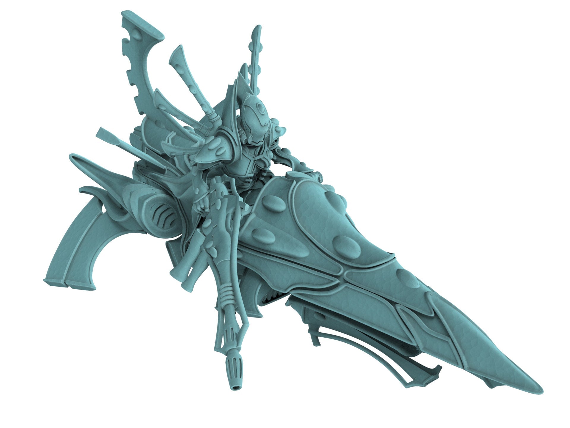 Space Elves - Bone Commander on Jetbike