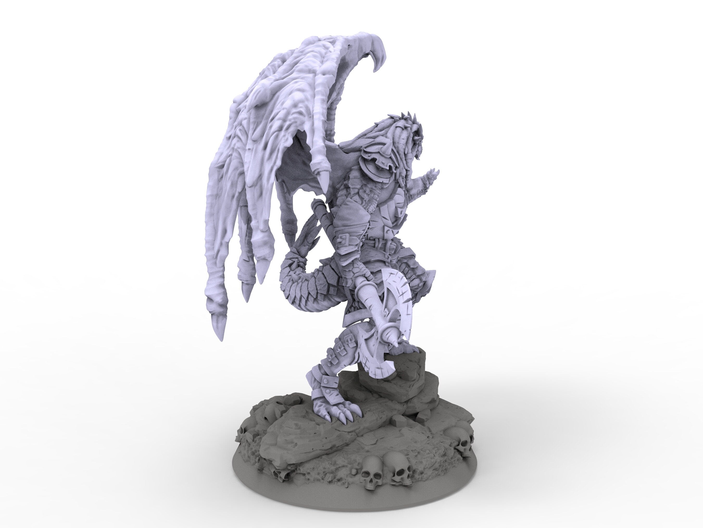 Creatures - Draconian Knight, for Wargames, Pathfinder, Dungeons & Dragons and other TTRPG.