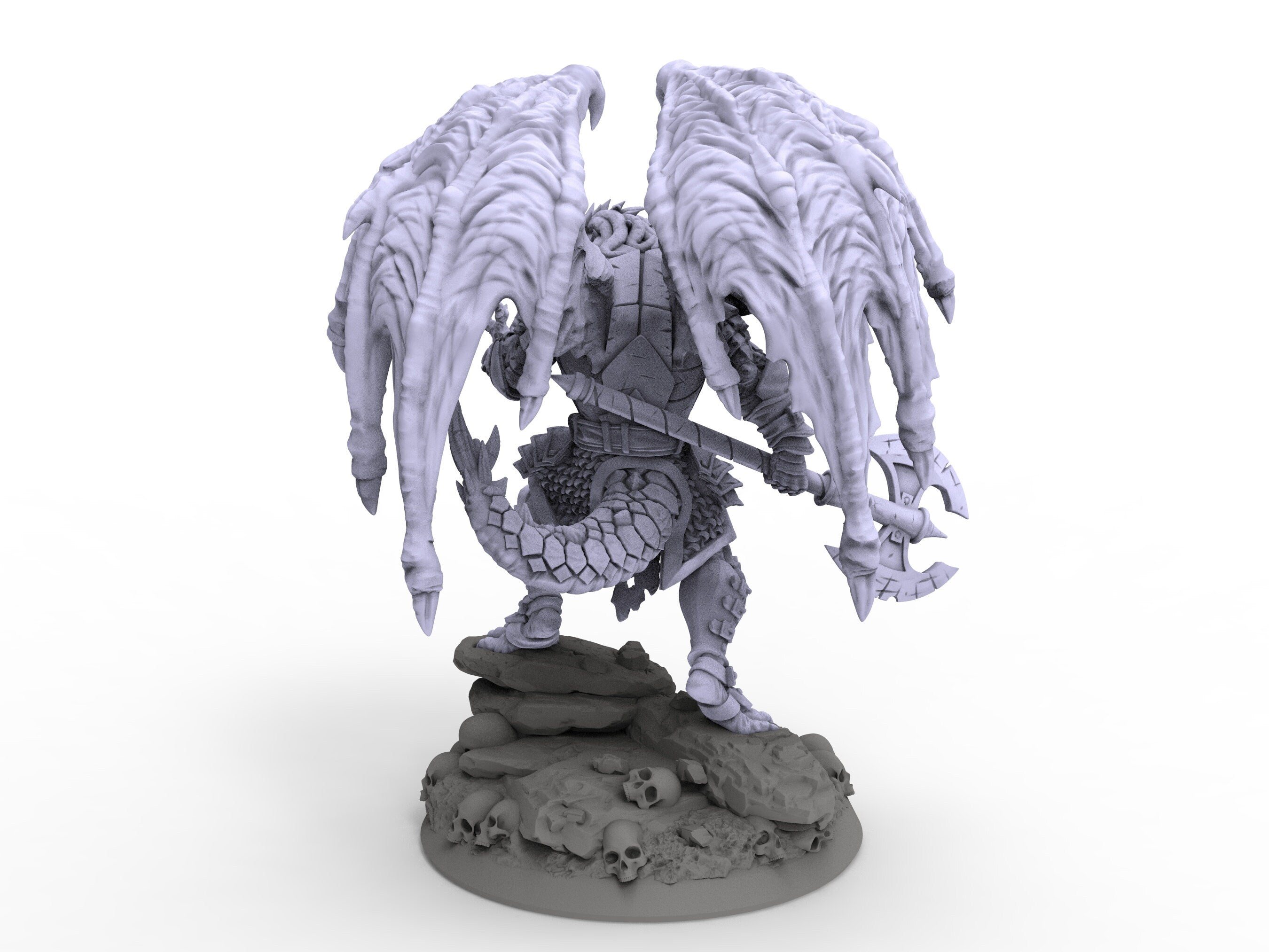 Creatures - Draconian Knight, for Wargames, Pathfinder, Dungeons & Dragons and other TTRPG.