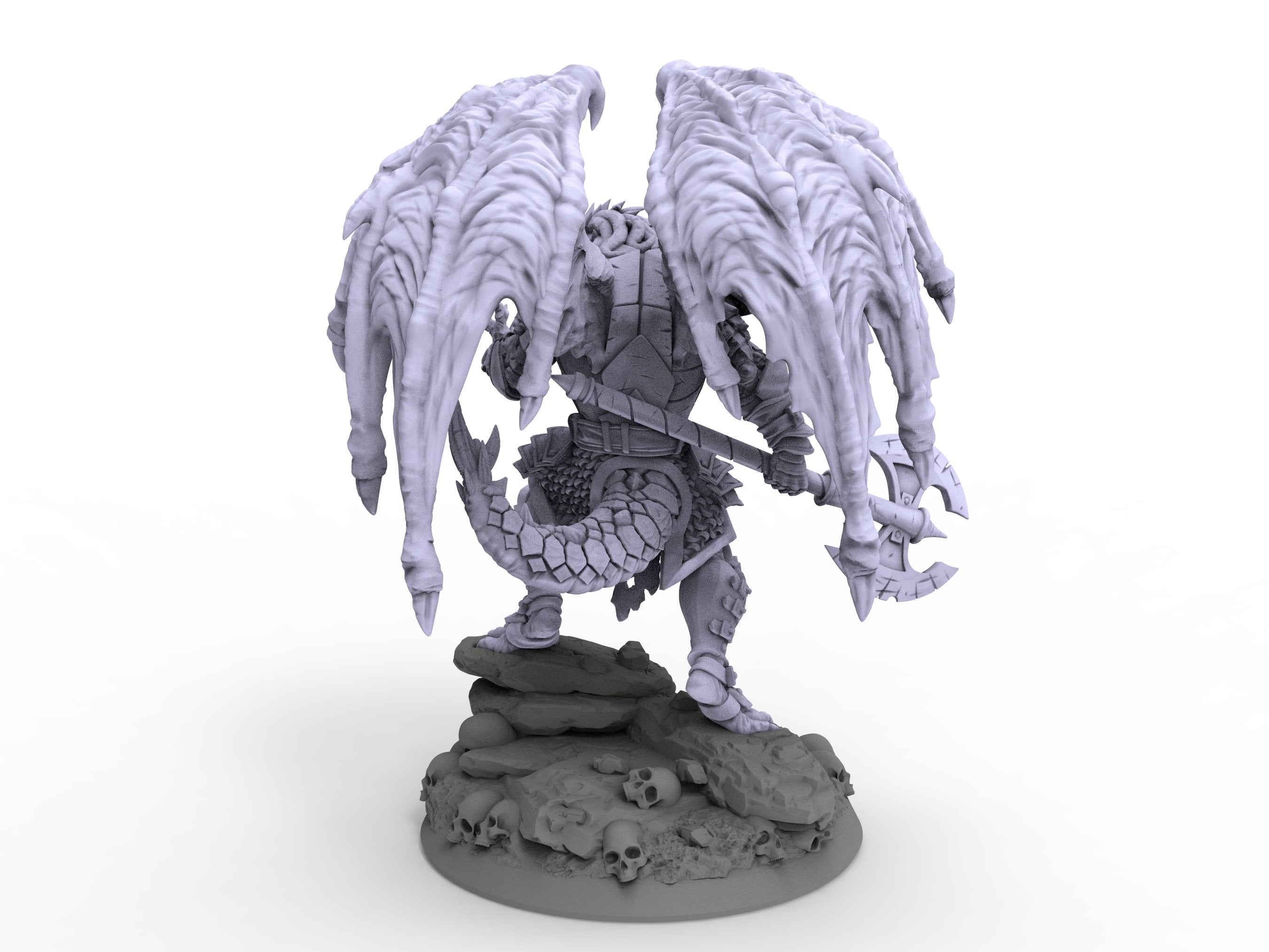 Creatures - Draconian Knight, for Wargames, Pathfinder, Dungeons & Dragons and other TTRPG.