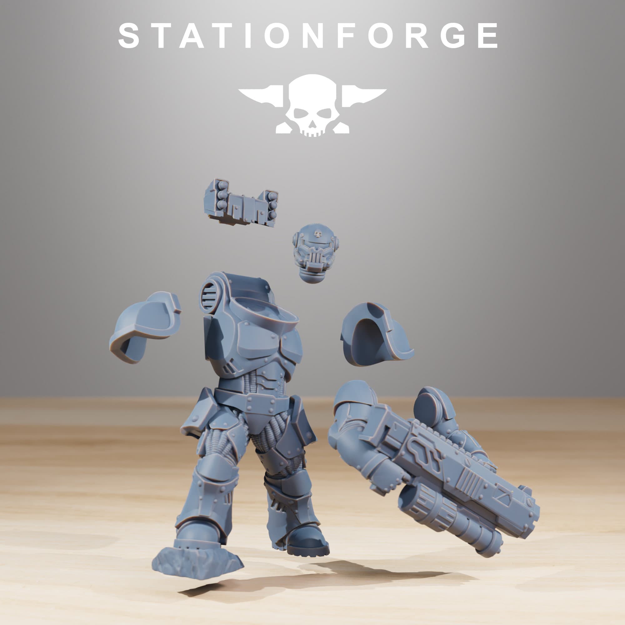Socratis - Ravagers, mechanized infantry, post apocalyptic empire, usable for tabletop wargame.