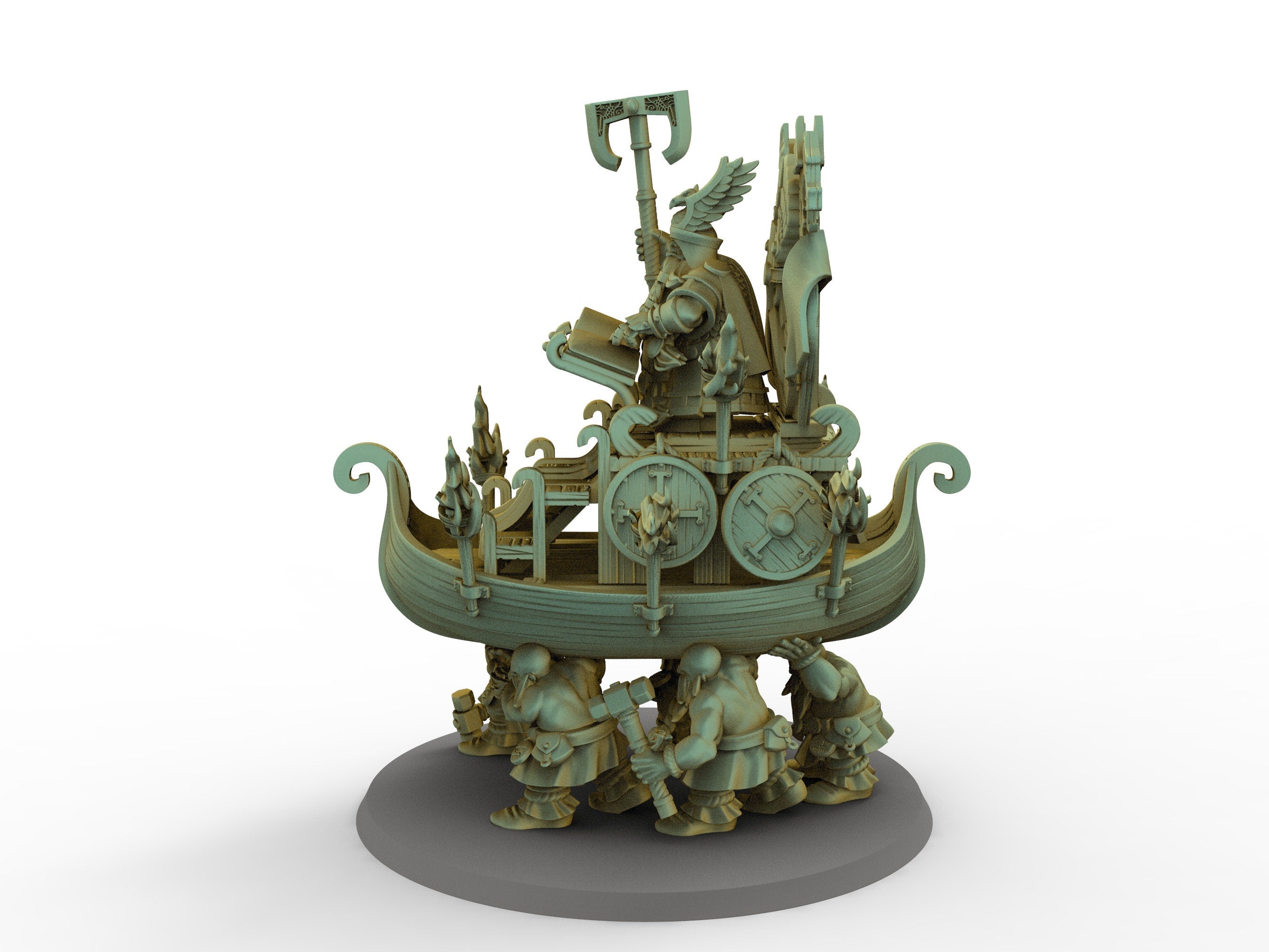 Dwarves - Great Dwarf King on Throne, Keeper of the Deep Mountains