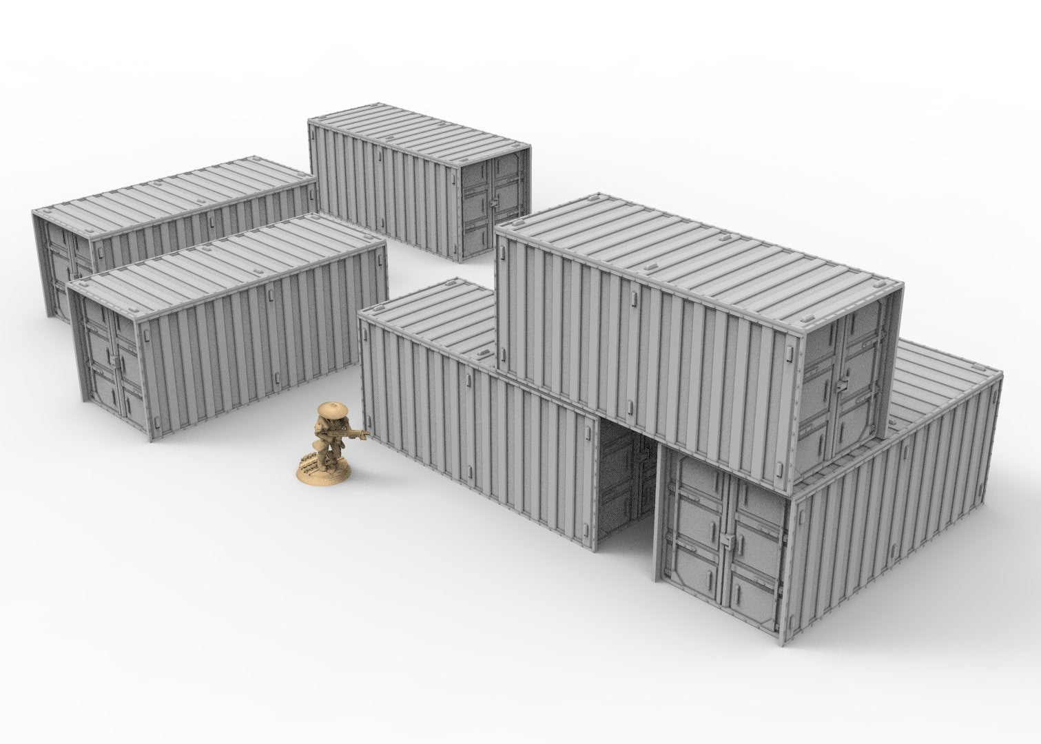 40k WTC 3 stored Ruins, Industrial steampunk imperial biome, building scenery terrain, for warmachine, infinity, wargame scifi...
