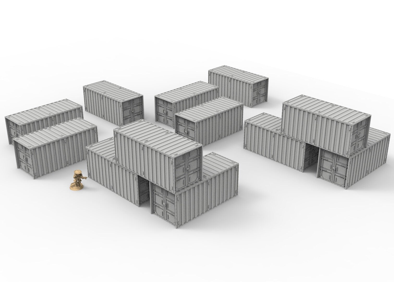 40k WTC 3 stored Ruins, Industrial steampunk imperial biome, building scenery terrain, for warmachine, infinity, wargame scifi...