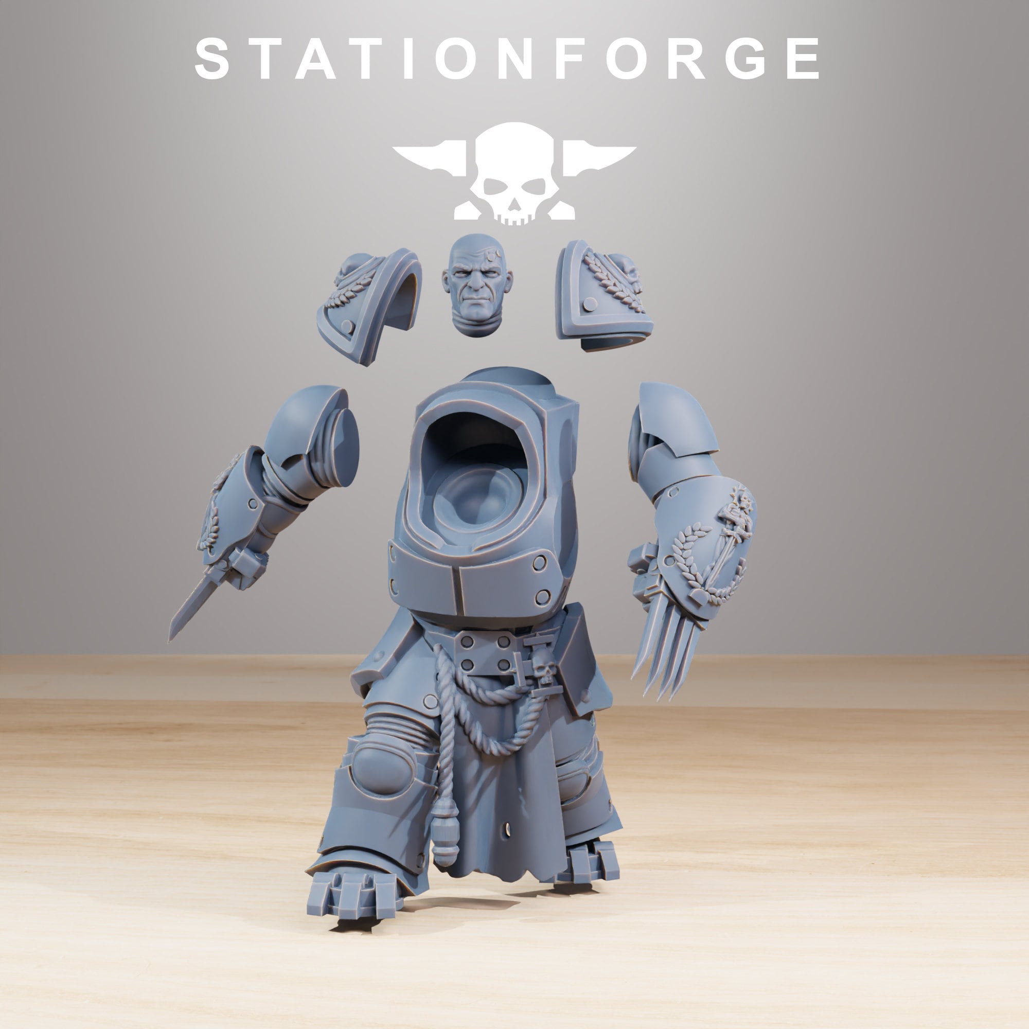 Socratis - Vanguard Melee, mechanized infantry, post apocalyptic empire, usable for tabletop wargame.