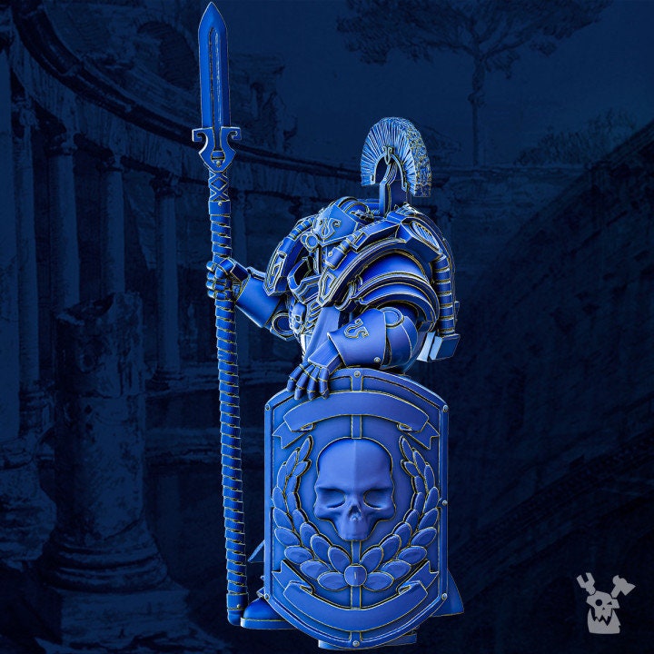 Legio Prima - Agamemnon The Cohorte Commander, mechanized infantry, post apocalyptic empire, usable for tabletop wargame.