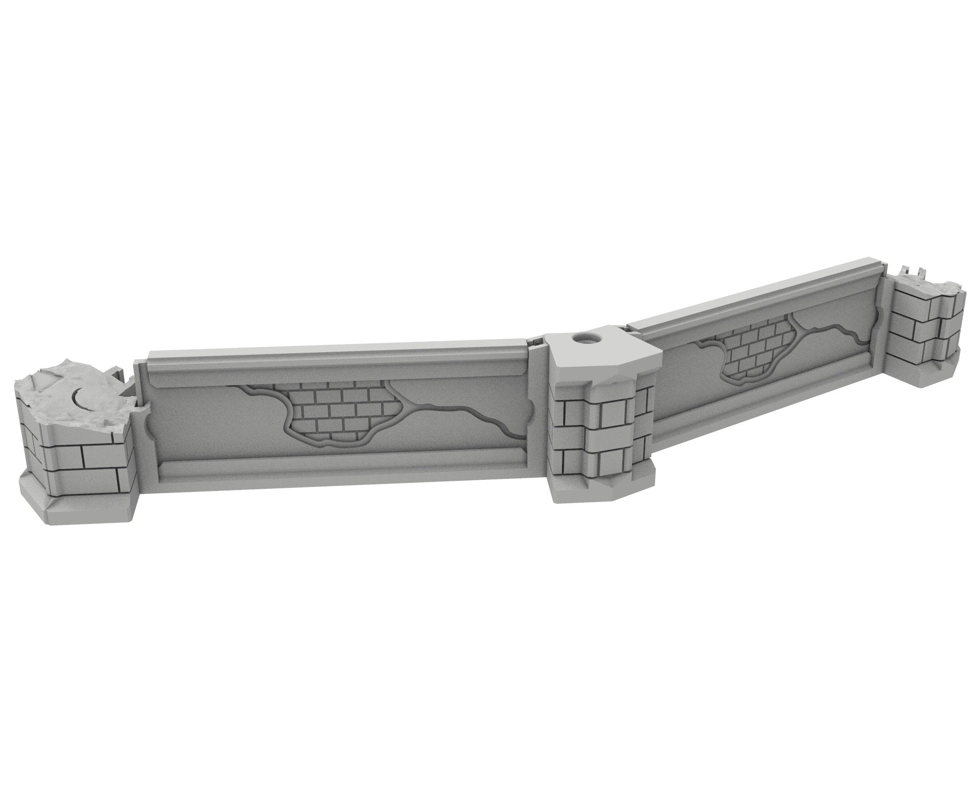 Civilian Ruined building printed in PLA and resin usable for warmachine, Damocles, One Page Rule, Firefight, infinity, scifi wargame...
