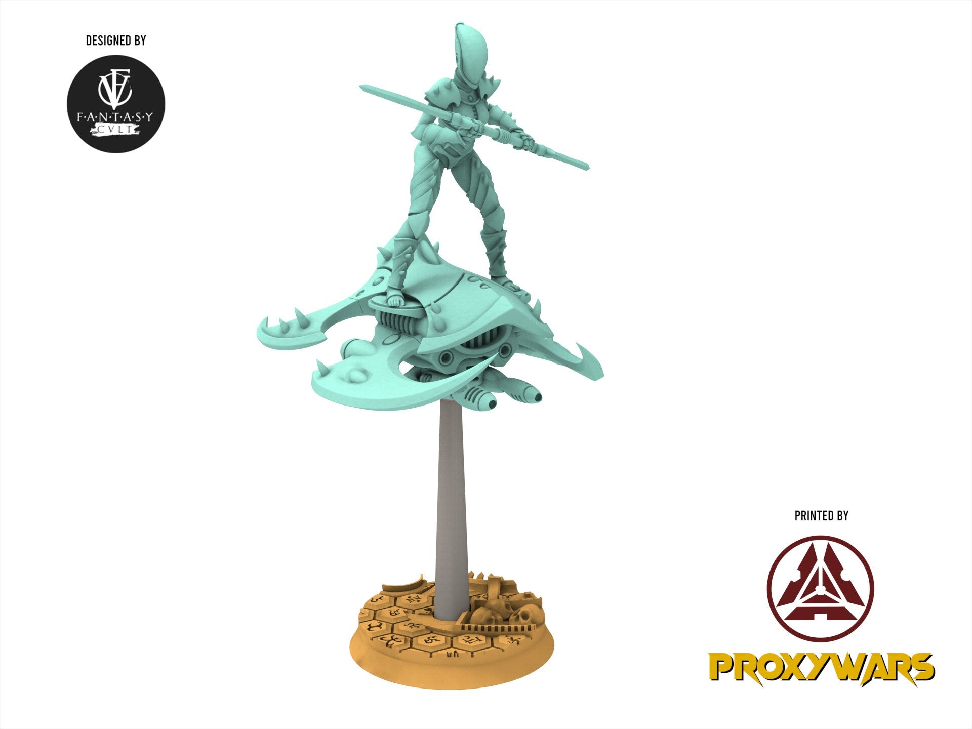 Dark city - Warriors on Dark Slicers, Troll Dark Eldar Drow