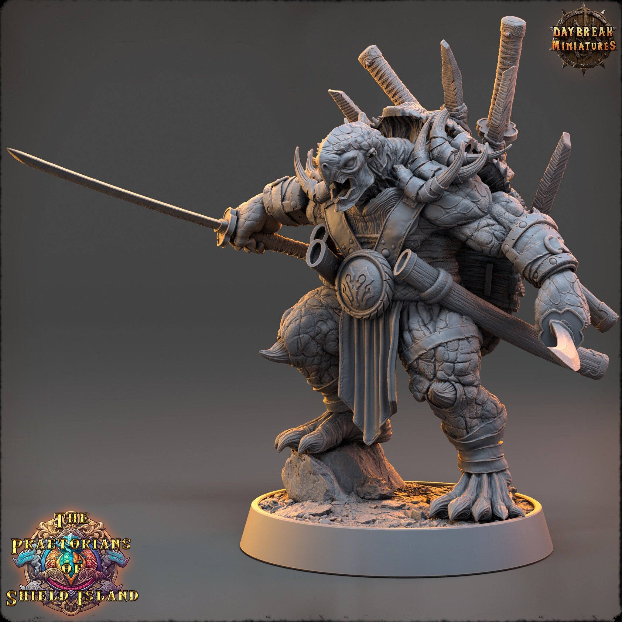 Tribe warriors - Doikar - The Praetorians of Shield Island , Pathfinder, Dungeons & Dragons