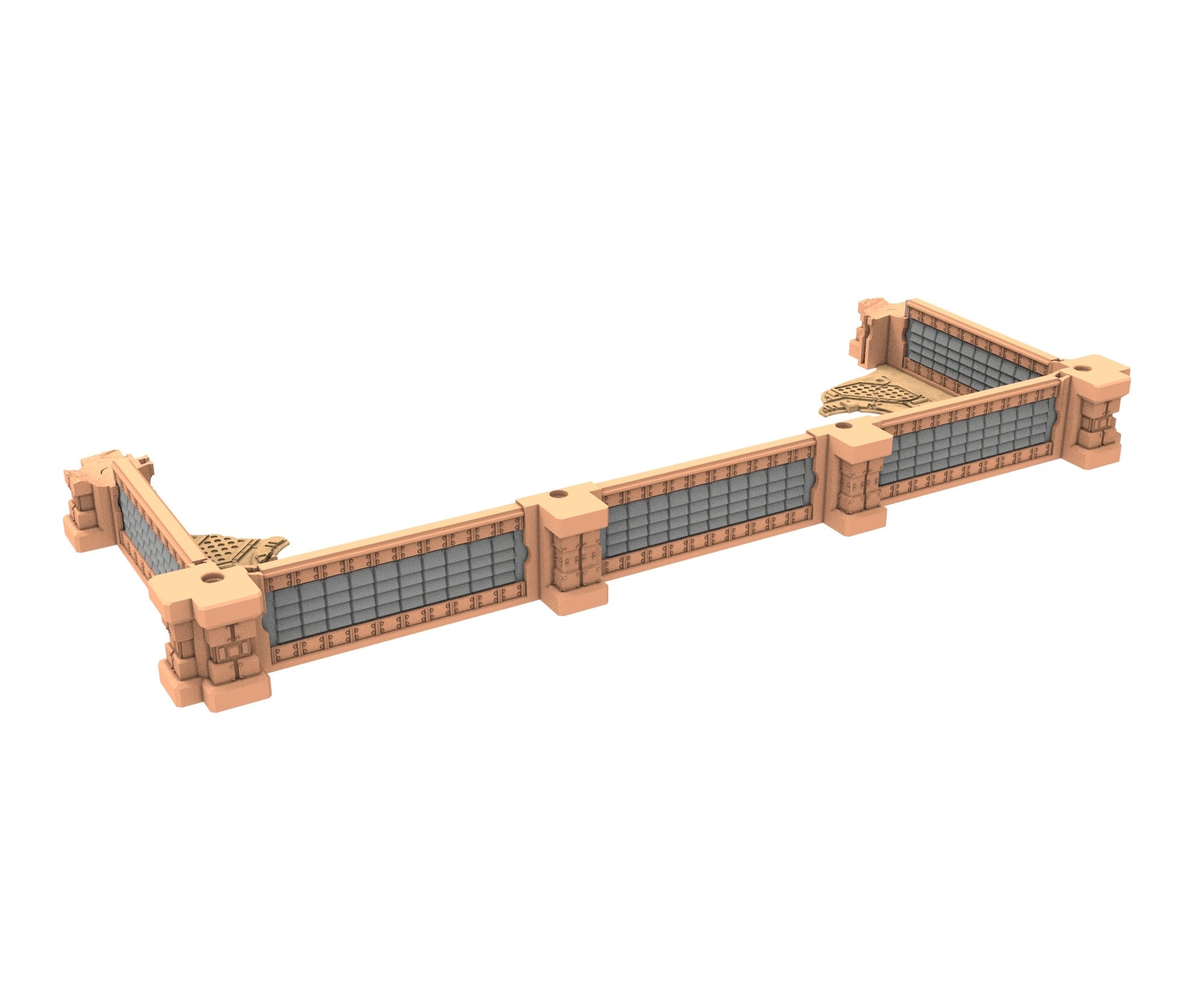 Military Ruined building printed in PLA and resin usable for warmachine, Damocles, One Page Rule, Firefight, infinity, scifi wargame...