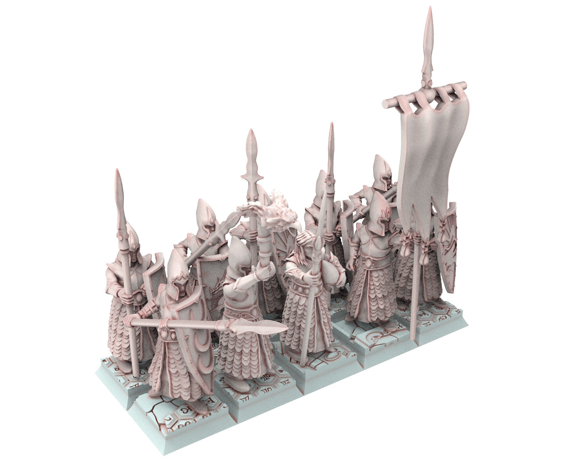 Hight Elves - 28mm Bowmen militia unit, Fantasy elves, Insular Kingdom eldar usable for 9th Age, Fantasy Battle, Oldhammer, King of war, D&D