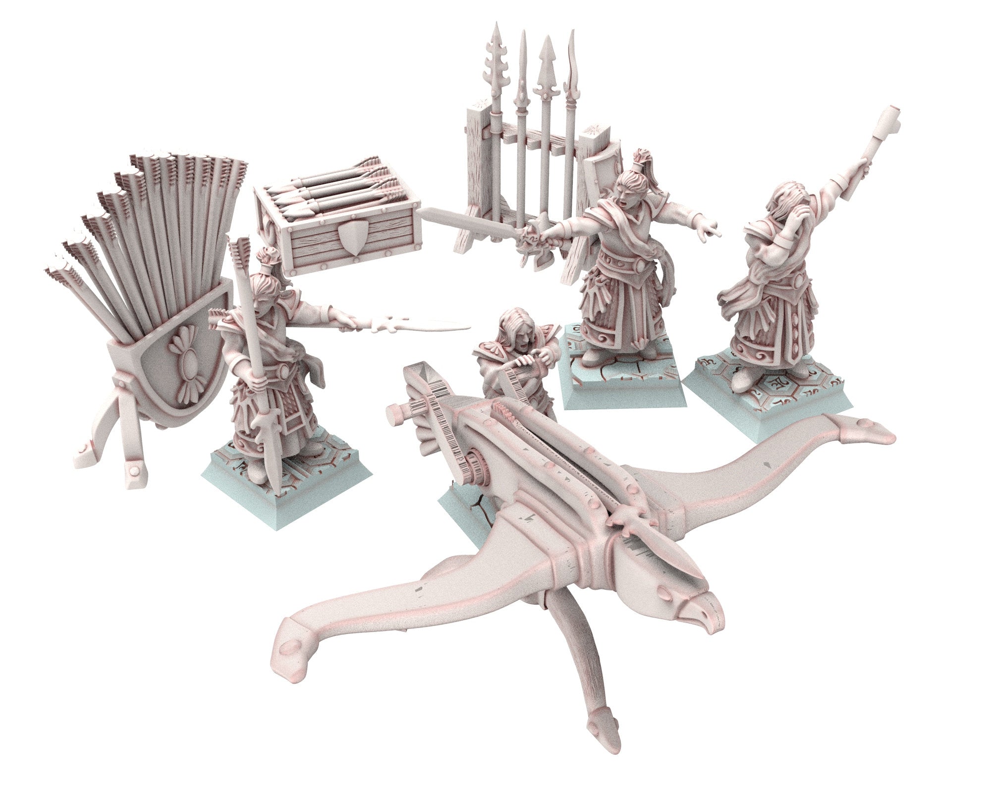 Hight Elves - 28mm Great Emperor, Fantasy elves, Insular Kingdom usable for 9th Age, Fantasy Battle, Oldhammer, King of war, D&D