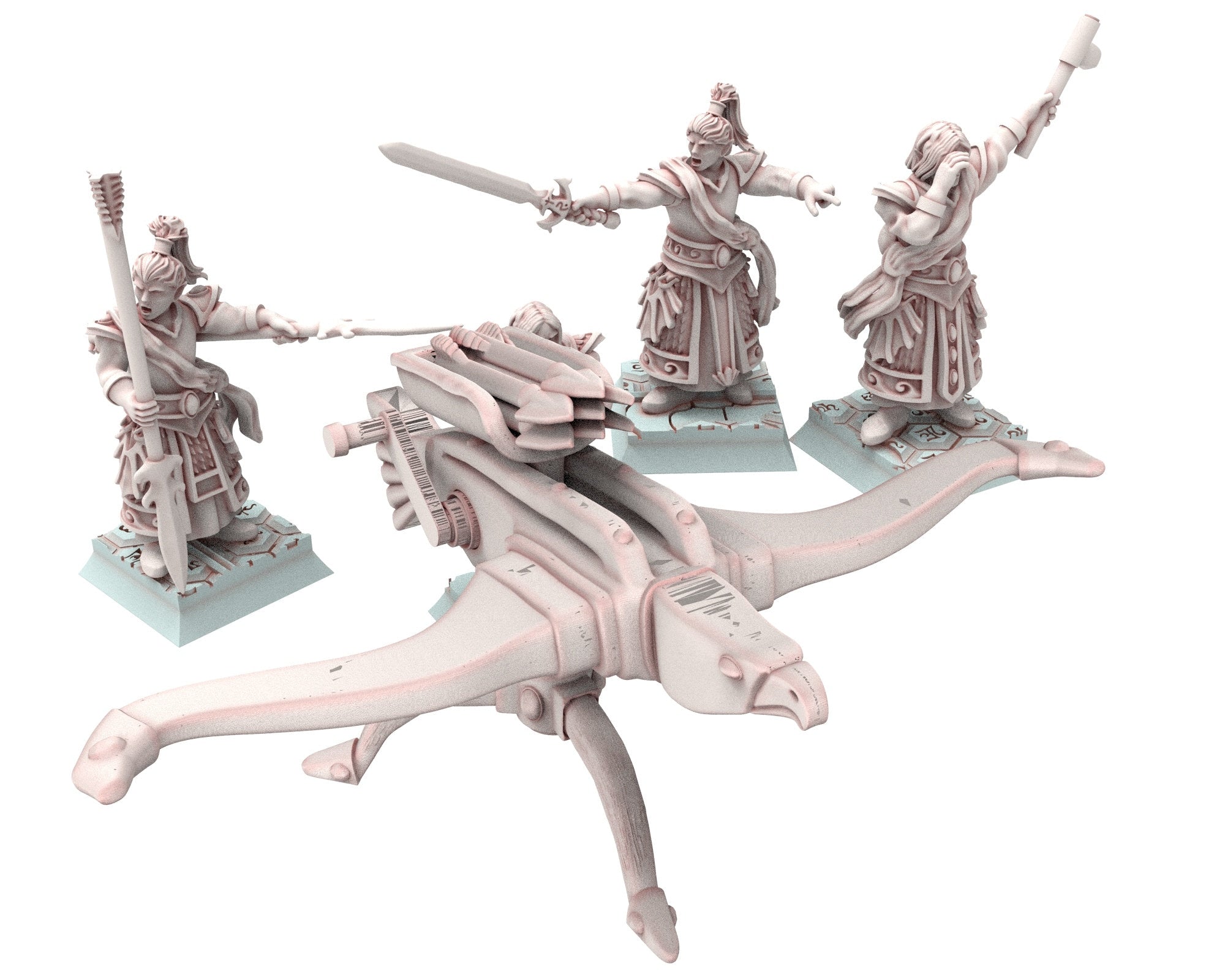 Hight Elves - 28mm Great Emperor, Fantasy elves, Insular Kingdom usable for 9th Age, Fantasy Battle, Oldhammer, King of war, D&D