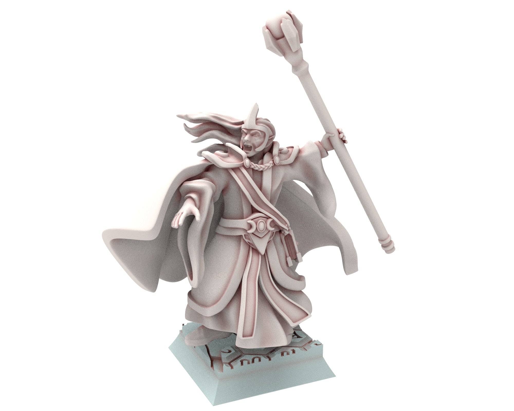 Hight Elves - 28mm Elven Princess of war V2, Fantasy elves, Insular Kingdom usable for 9th Age, Fantasy Battle, Oldhammer, King of war, D&D