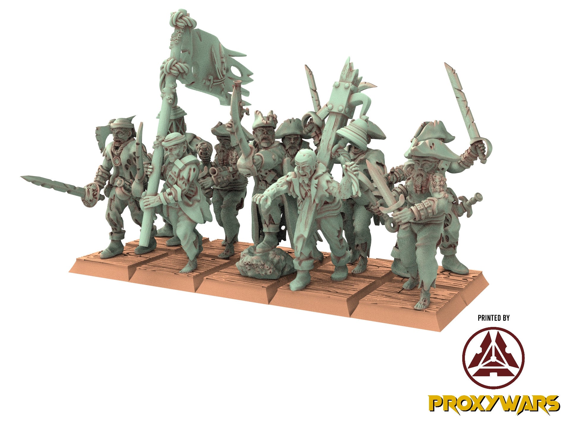 Zombie Pirates - Zombie Ship Rats, The dreaded Zombie Pirates usable for 9th Age, Fantasy Battle, Oldhammer, King of war, D&D