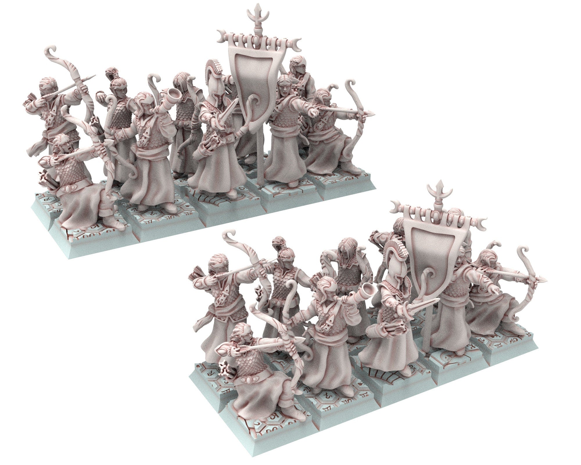 Hight Elves - 28mm Bowmen militia unit, Fantasy elves, Insular Kingdom eldar usable for 9th Age, Fantasy Battle, Oldhammer, King of war, D&D